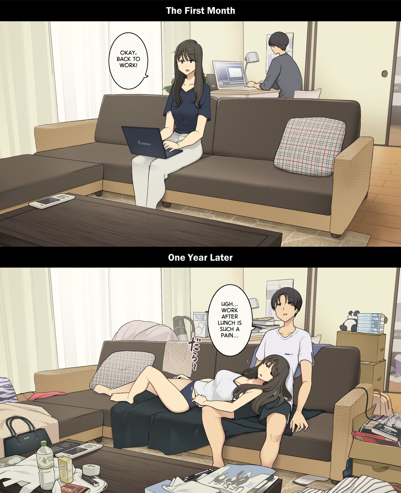 A Day in the Life of a Couple: Their First Month Living Together vs. One Year Later page 8