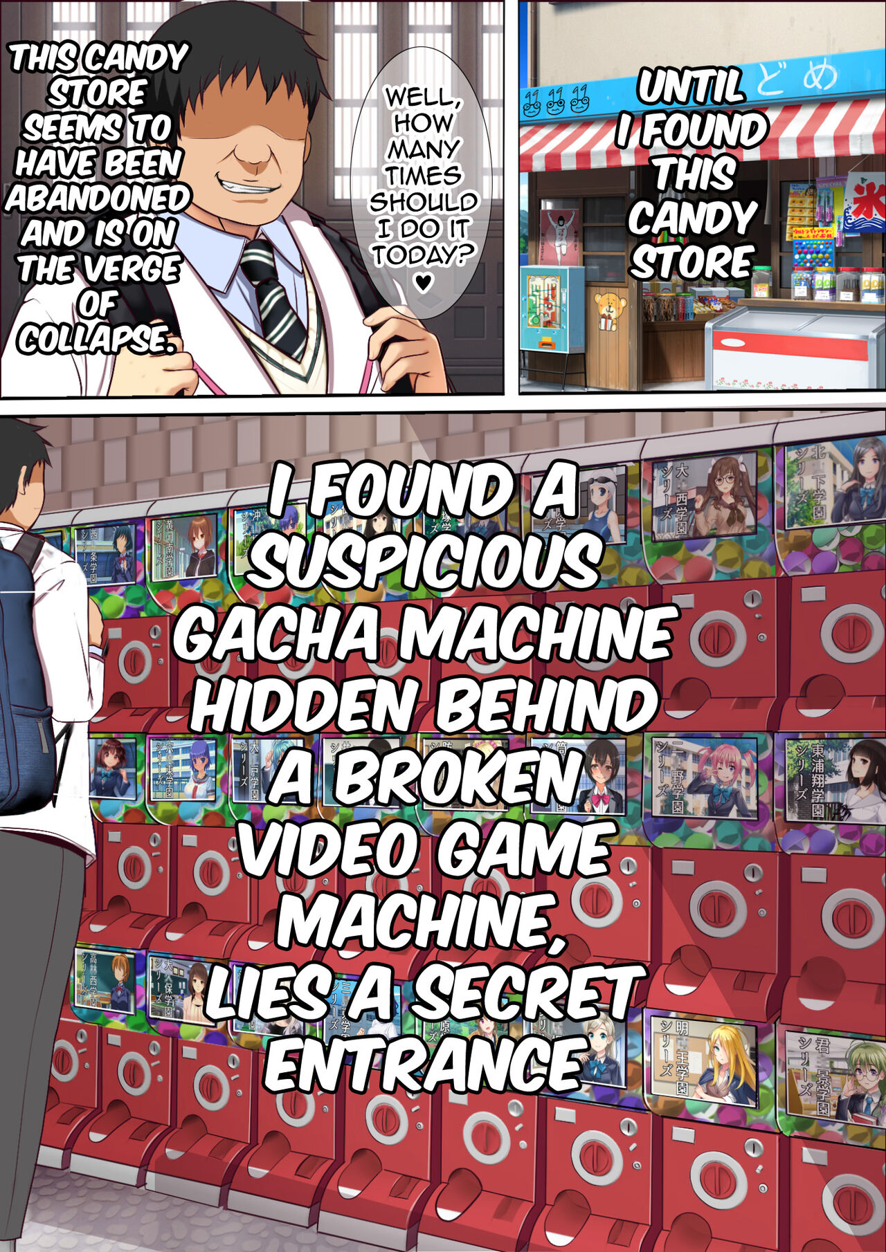 A Gacha Machine Was Installed at a Local Candy Store, Where You Can Win a Female Onahole. page 3