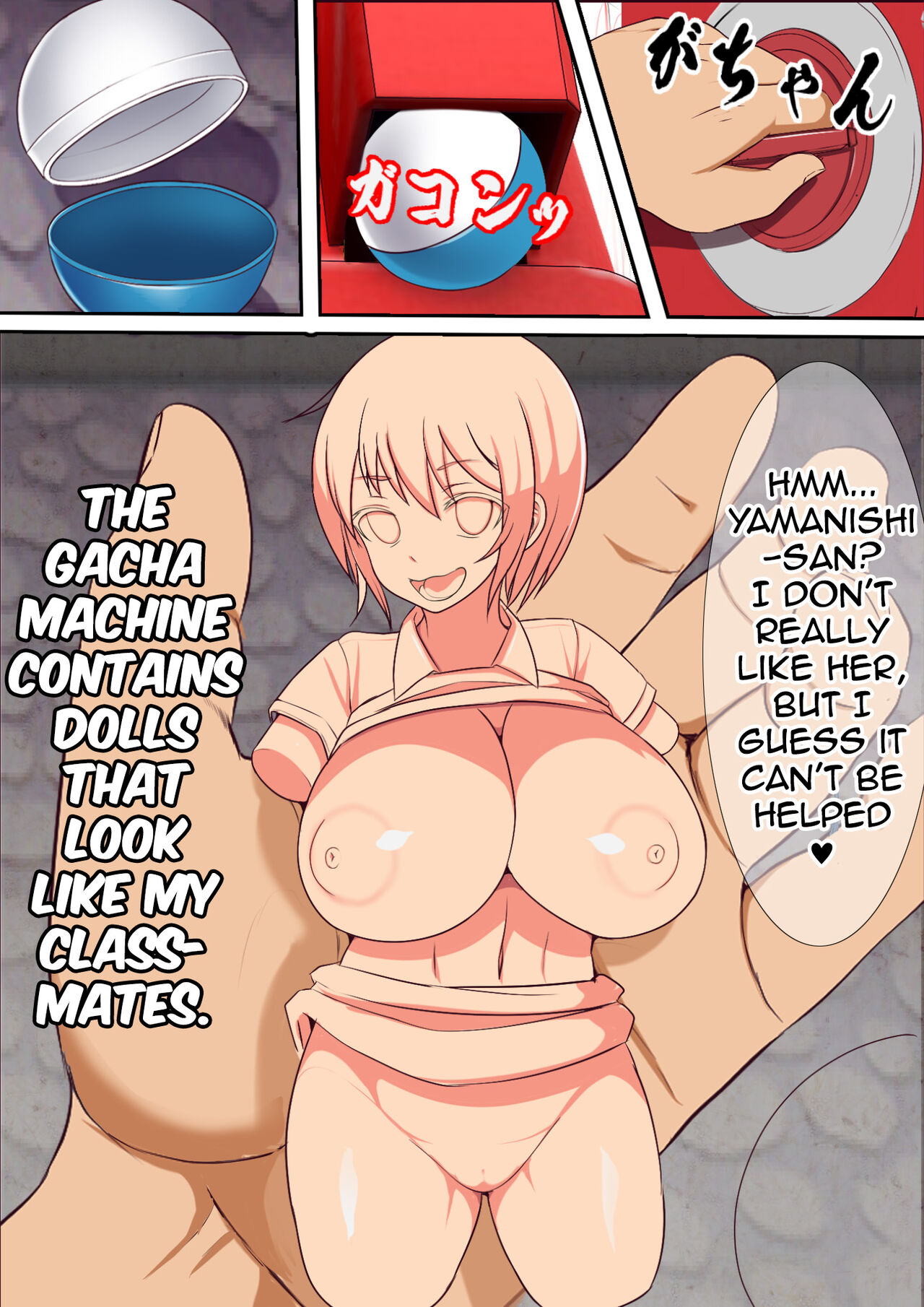 A Gacha Machine Was Installed at a Local Candy Store, Where You Can Win a Female Onahole. page 4