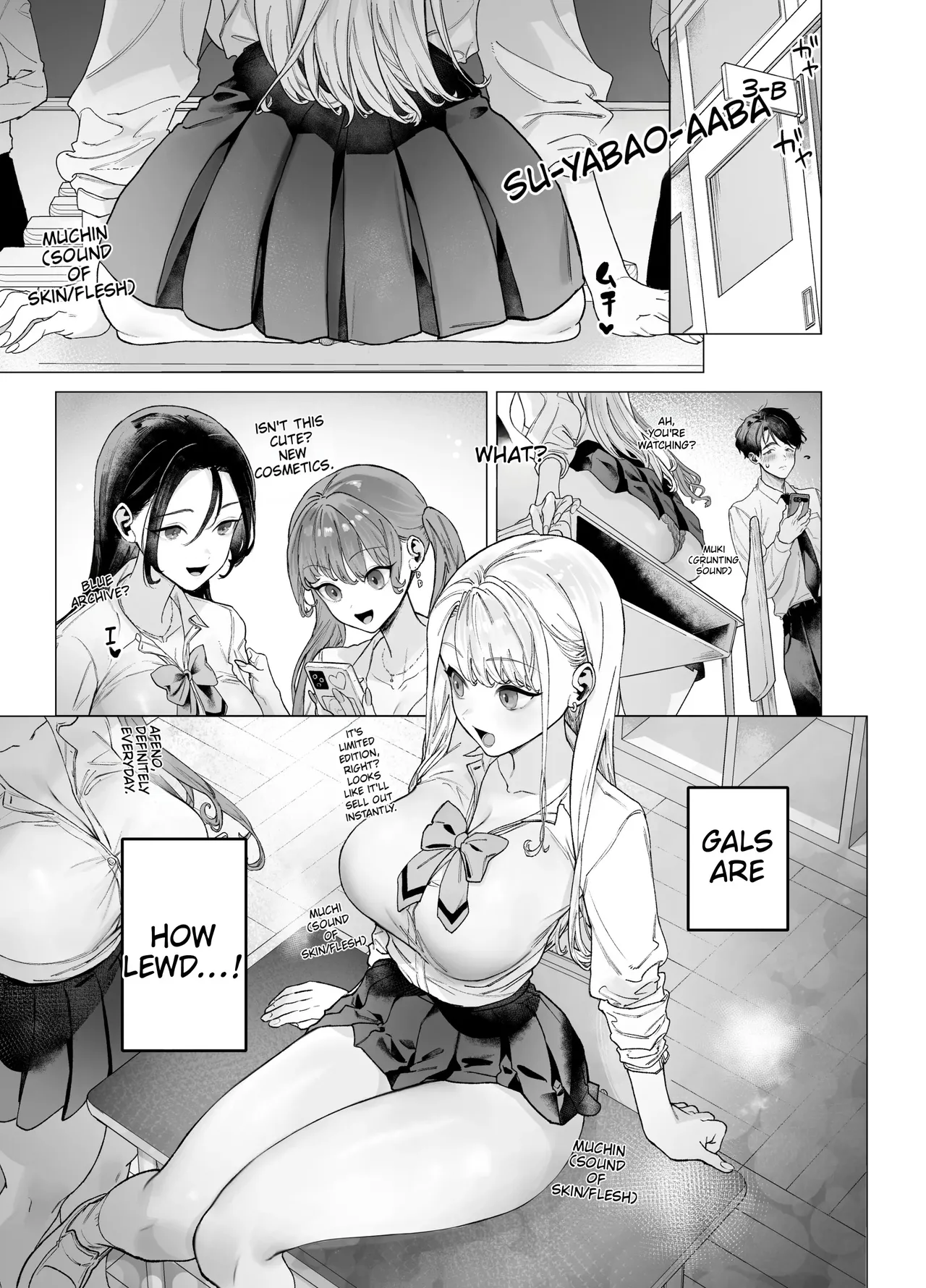 A gal who doesn't act submissive but is weak for a big cock, and a huge-dicked otaku. page 3