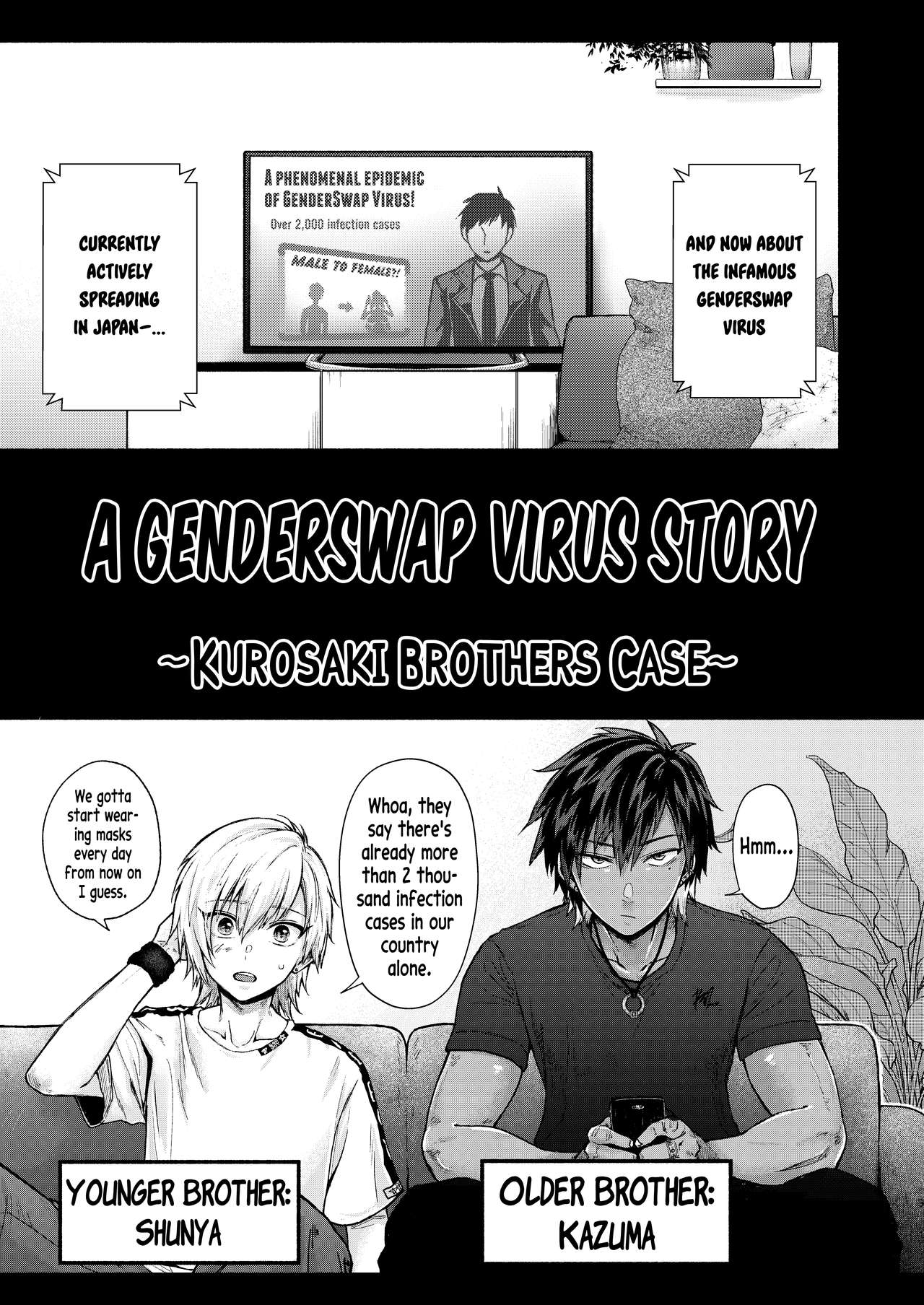 A Genderswap Virus Story ~Kurosaki Brothers Case~ page 2