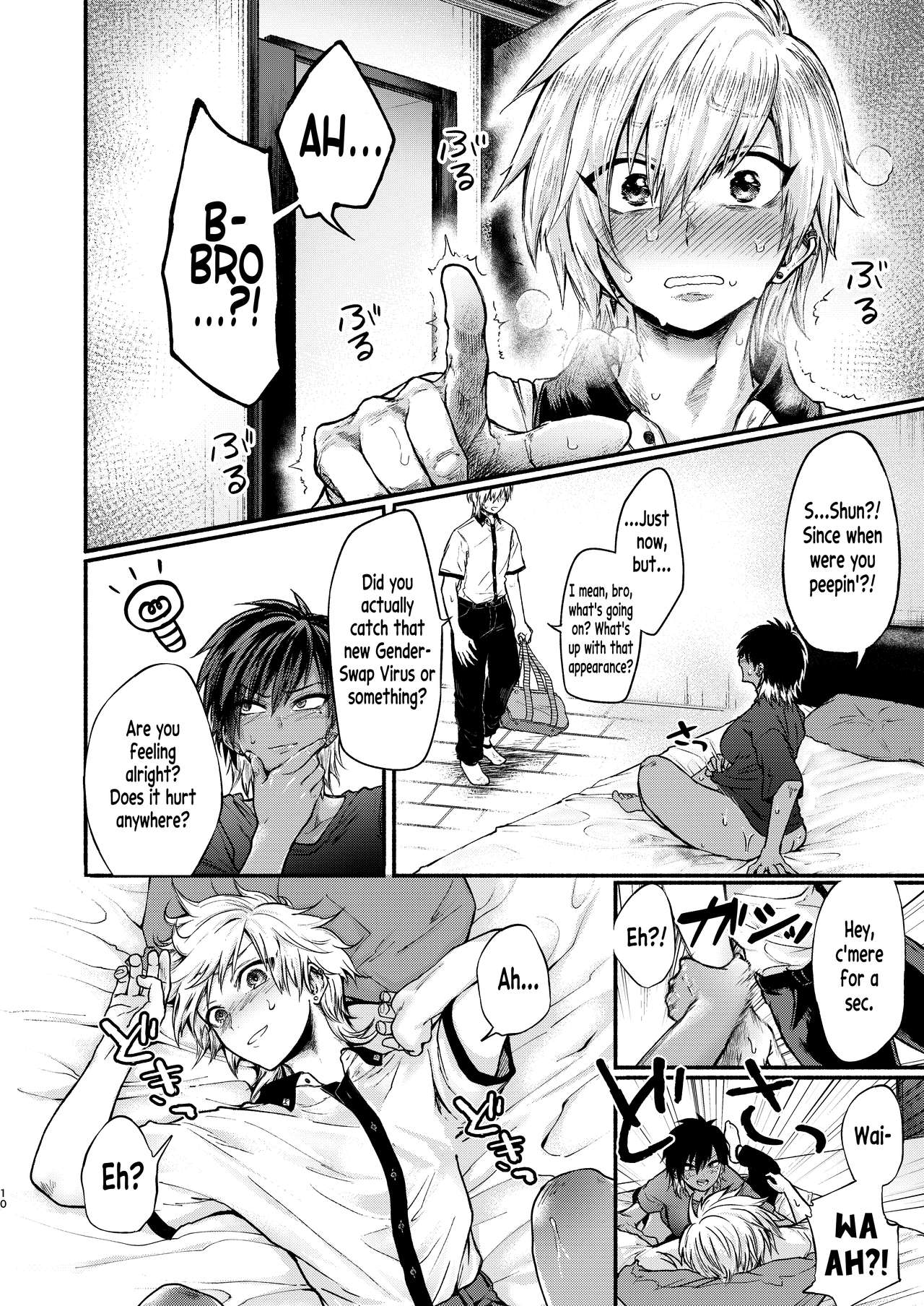 A Genderswap Virus Story ~Kurosaki Brothers Case~ page 9