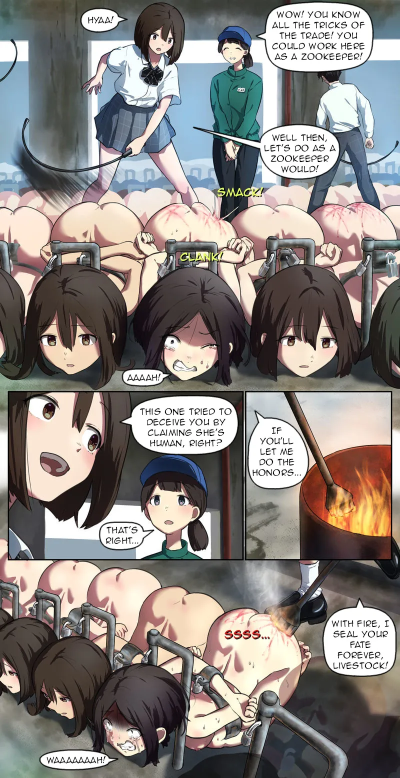 A girl comes to visit a human barn and ends up being switched page 3