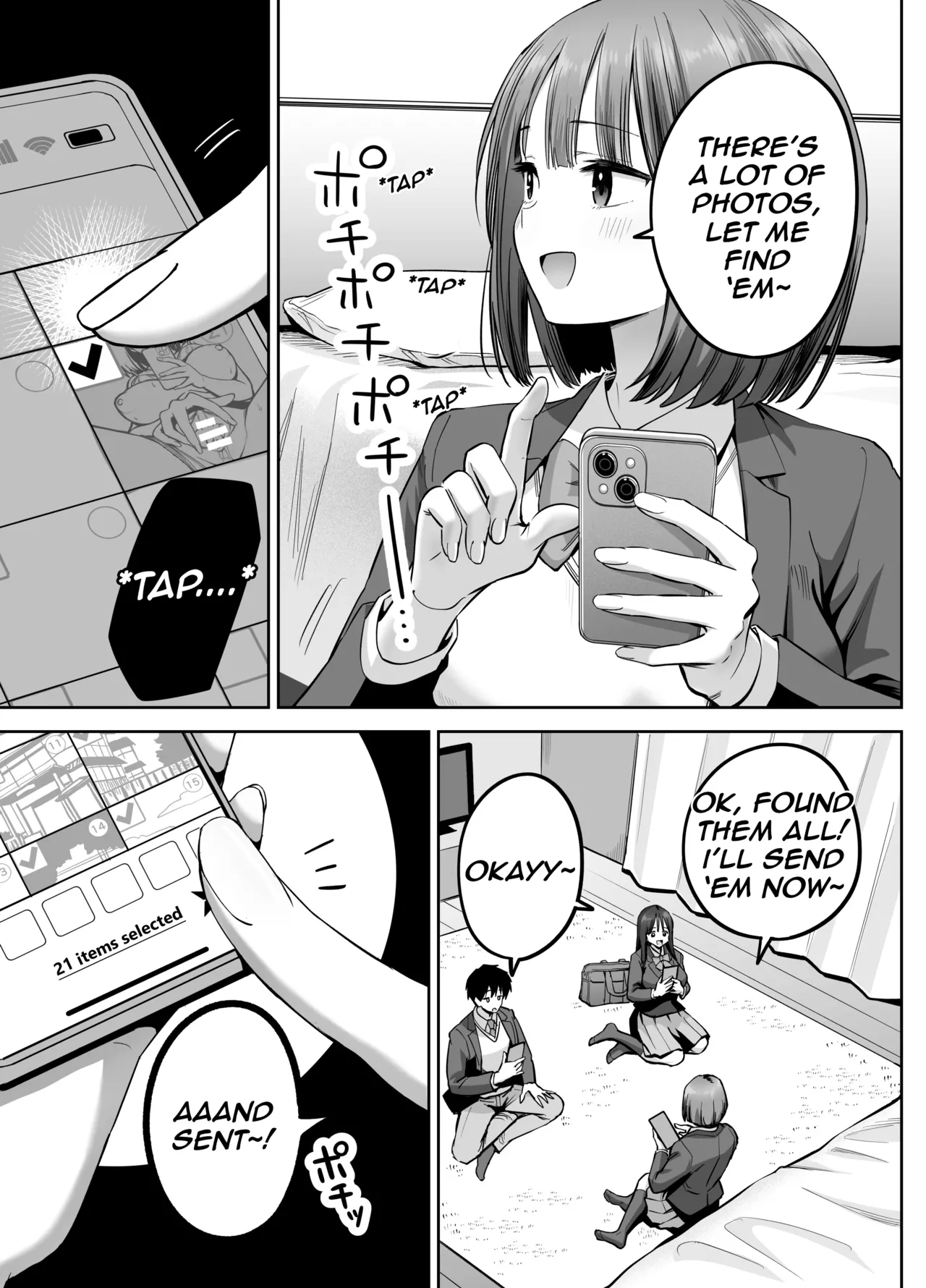 A Girl with a Secret-Account Accidentally Sends a Lewd Selfie page 14