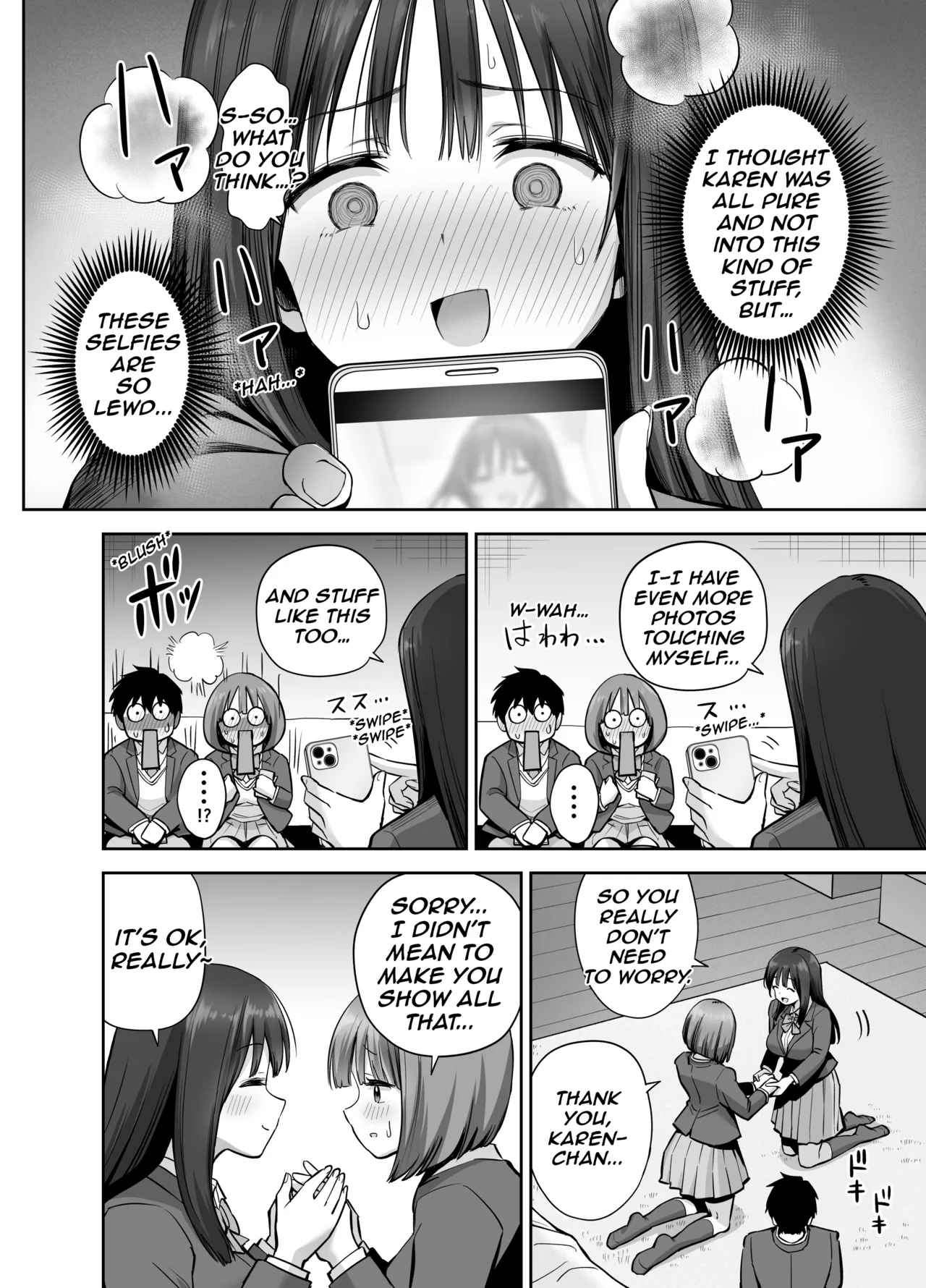 A Girl with a Secret-Account Accidentally Sends a Lewd Selfie page 19
