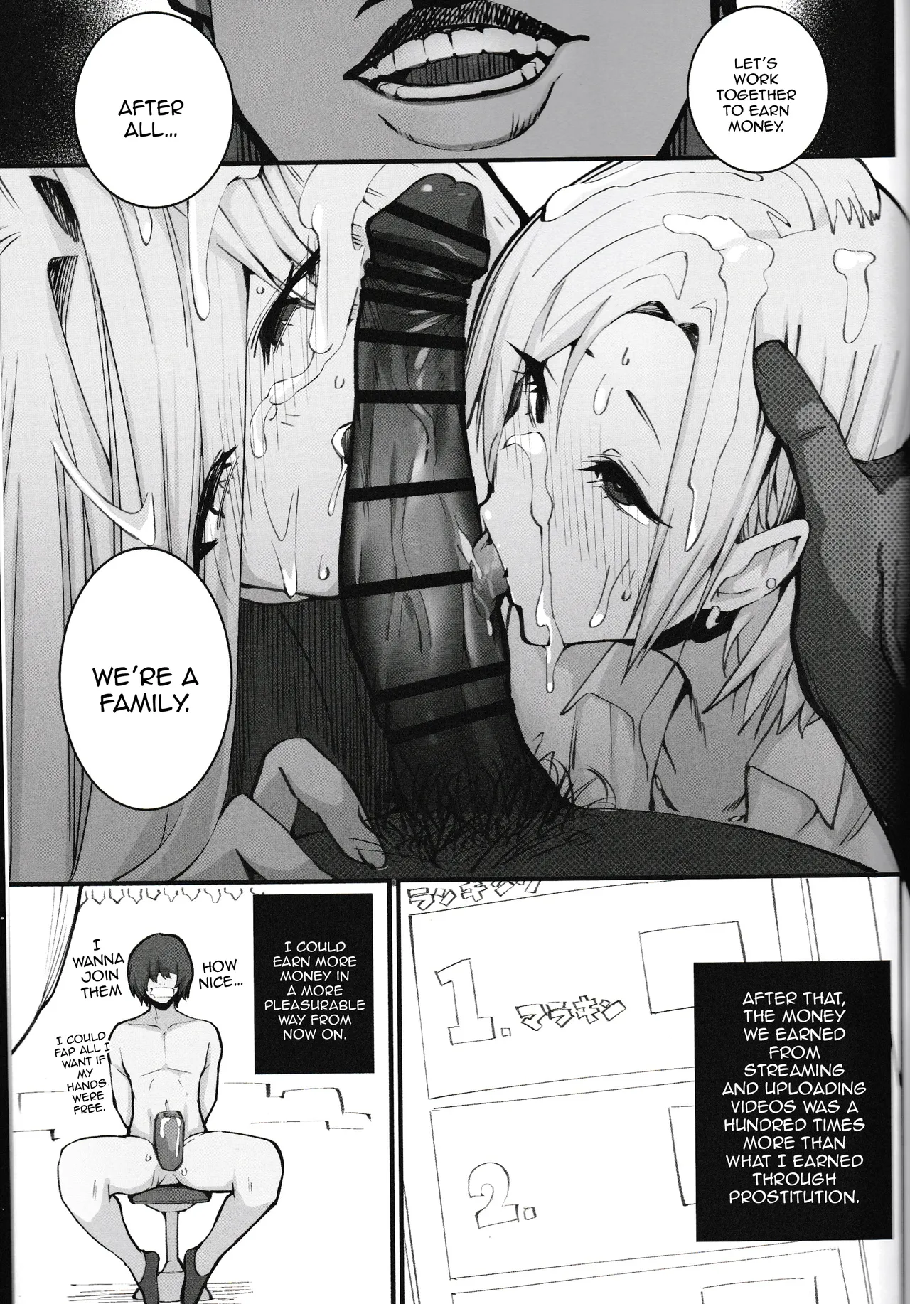 A Gyaru Mother and Daughter's Unsavory Way to Earn Money page 17