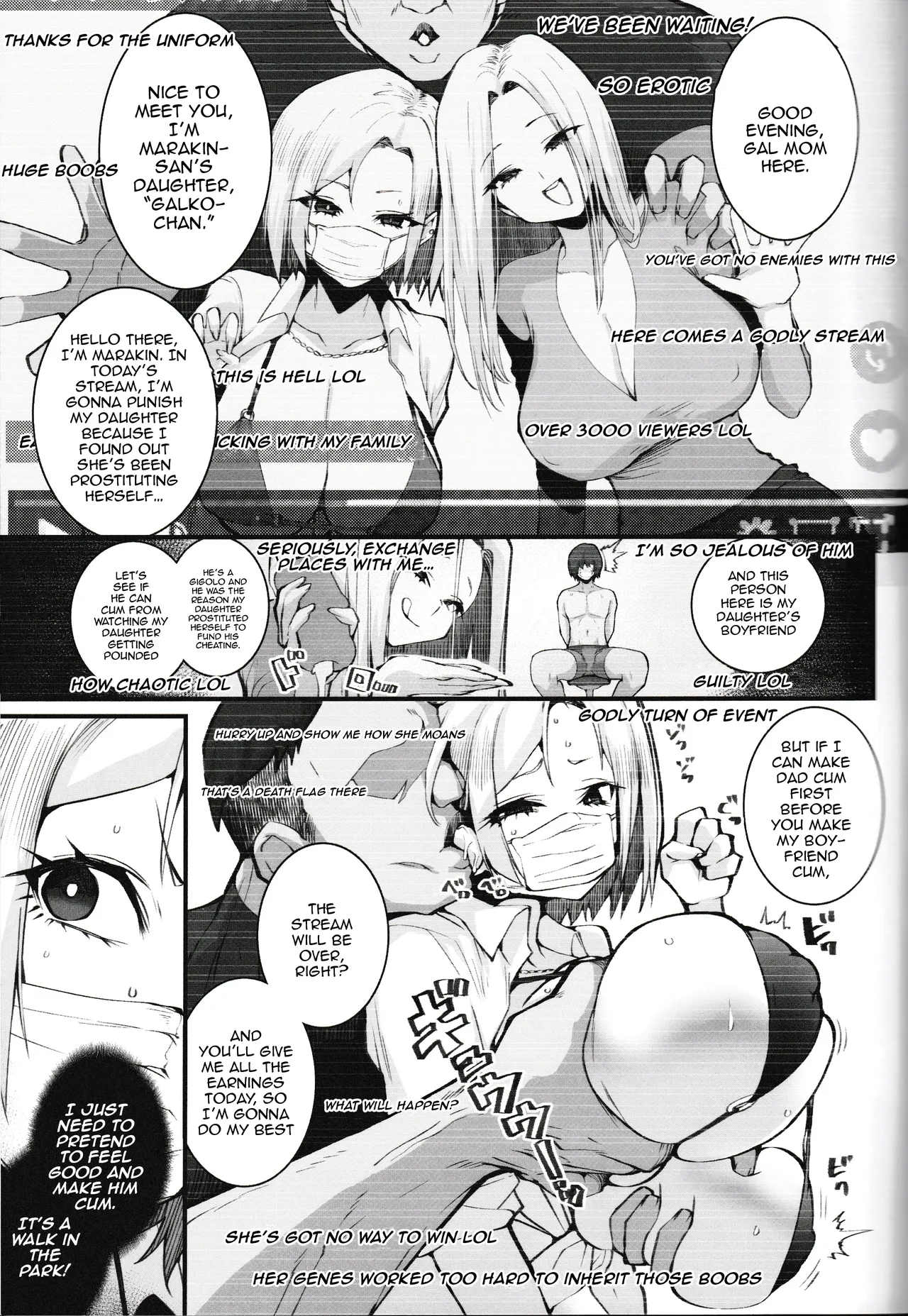 A Gyaru Mother and Daughter's Unsavory Way to Earn Money page 7