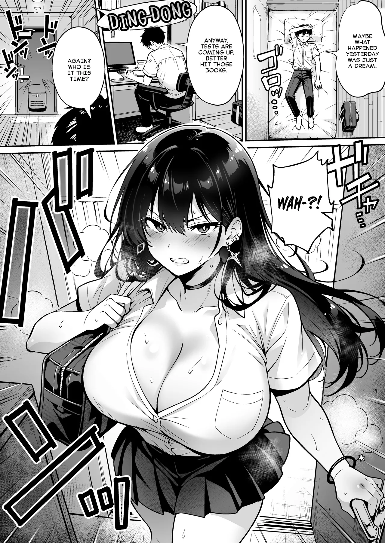 A gyaru showed up at my place and stole my virginity. page 21