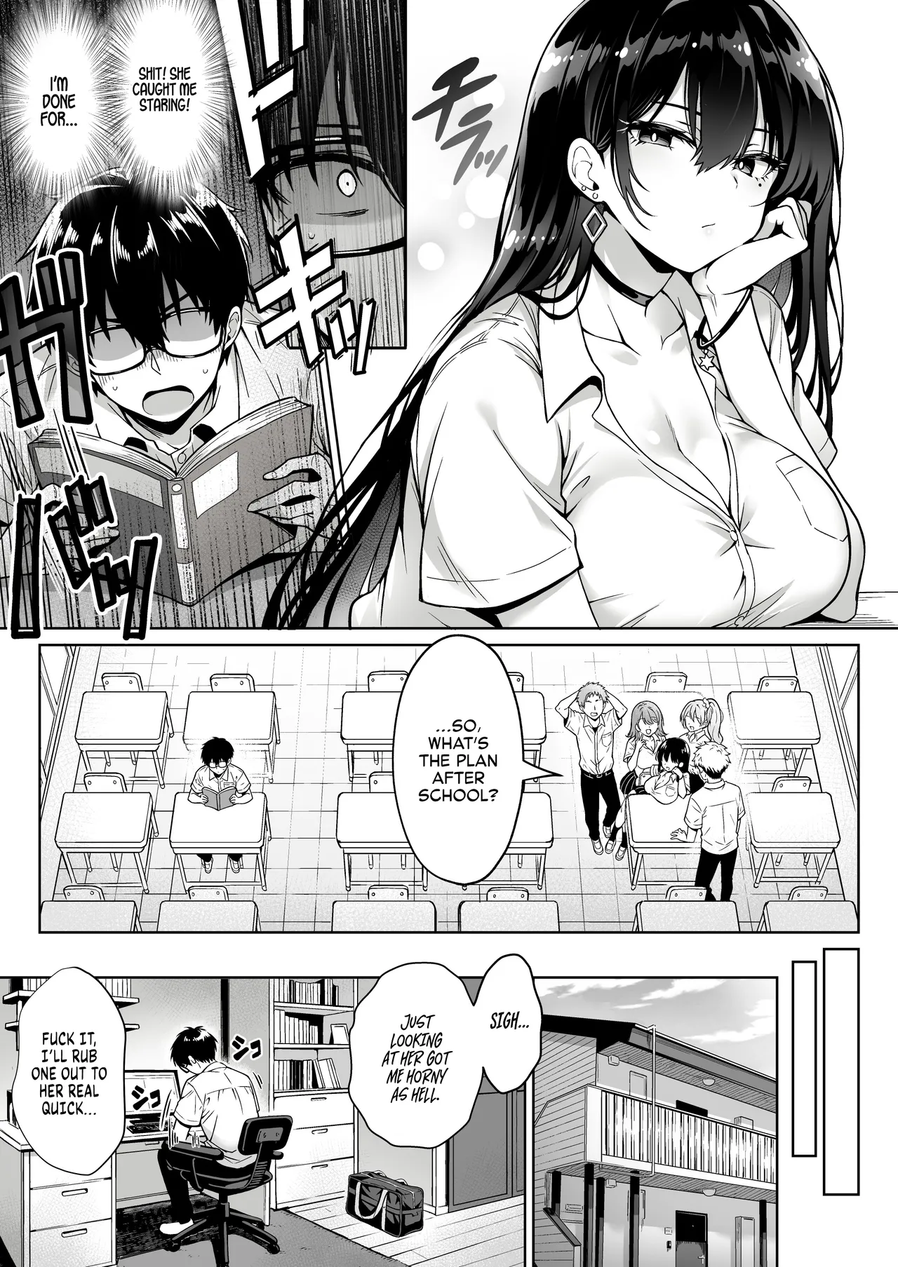A gyaru showed up at my place and stole my virginity. page 4