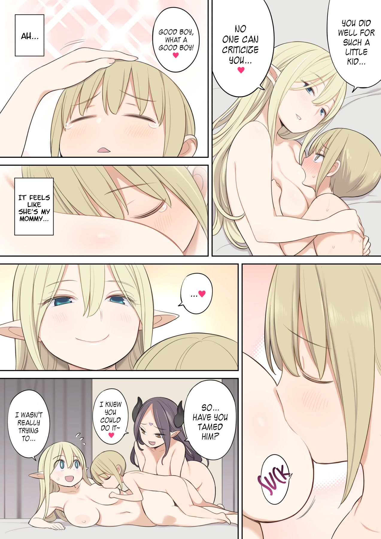 A Hero Taken Prisoner Meets the Demon Queen and Her Elf page 32