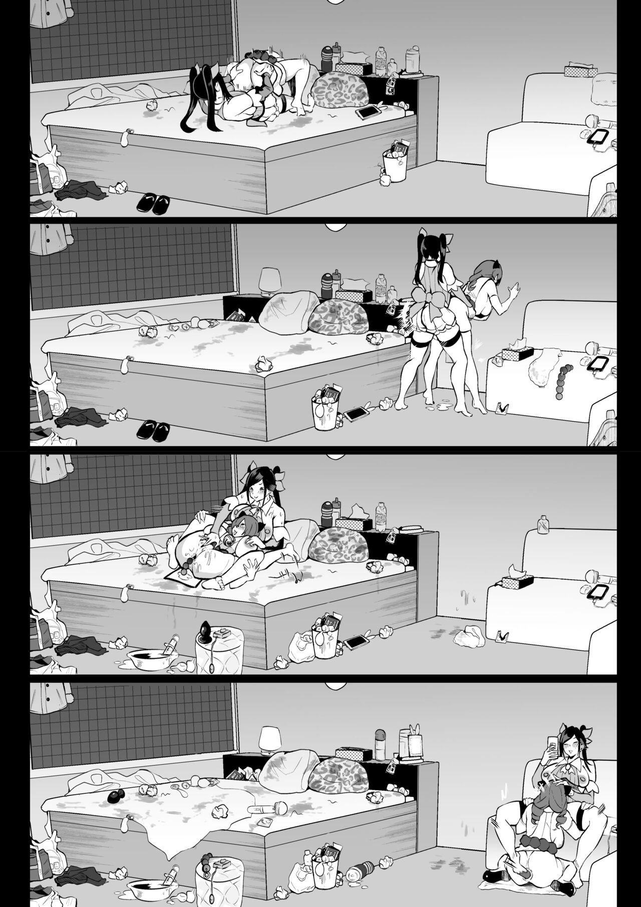 A Horny Girl French Kisses And Has Sex With An Older Futanari Woman page 19