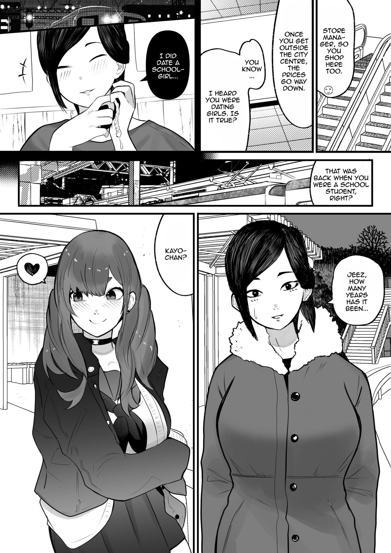 A Horny Girl French Kisses And Has Sex With An Older Futanari Woman page 2