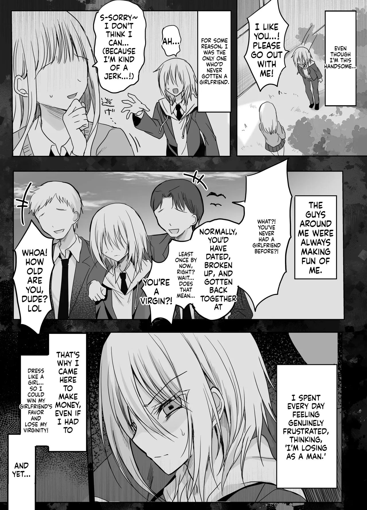 A Humiliating Fall from Grace at the Cross-Dressing Maid Café I Used to Look Down On! page 20