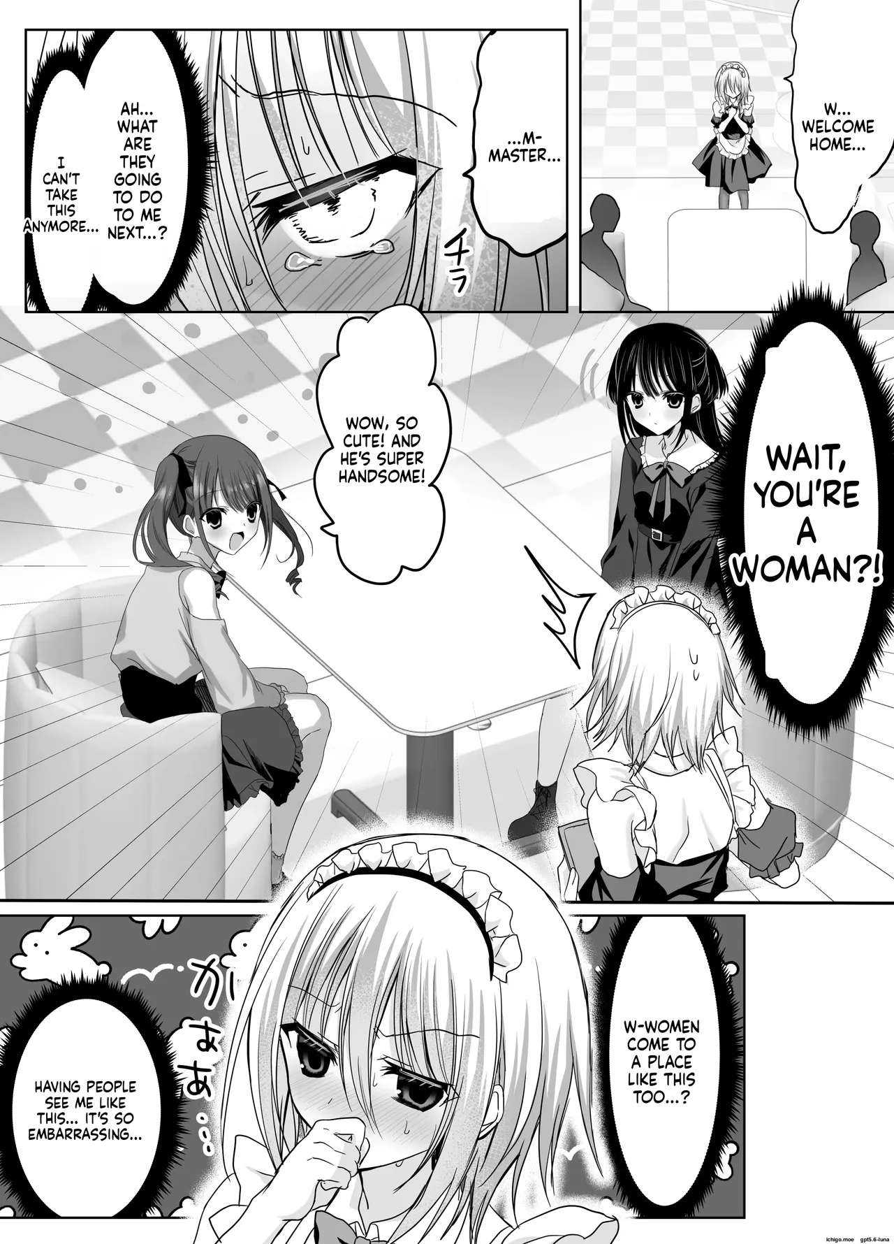 A Humiliating Fall from Grace at the Cross-Dressing Maid Café I Used to Look Down On! page 37