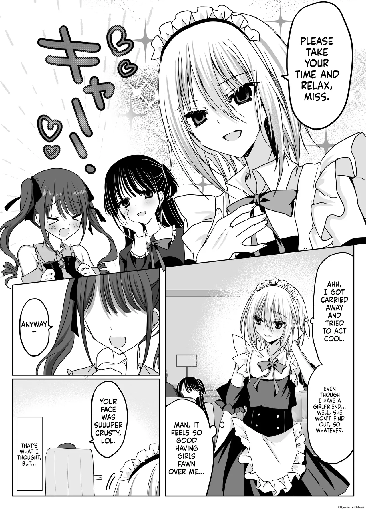 A Humiliating Fall from Grace at the Cross-Dressing Maid Café I Used to Look Down On! page 39
