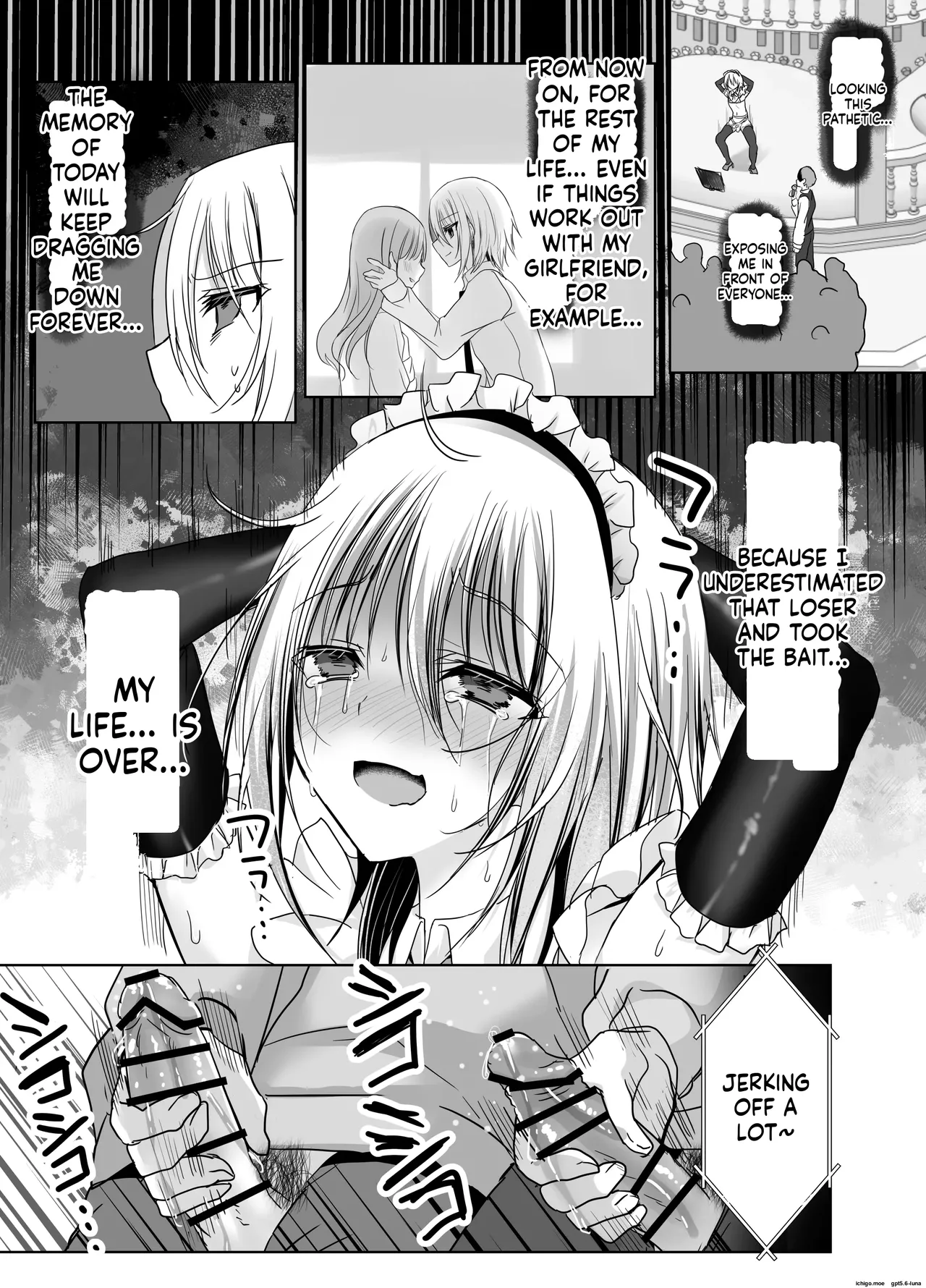 A Humiliating Fall from Grace at the Cross-Dressing Maid Café I Used to Look Down On! page 61