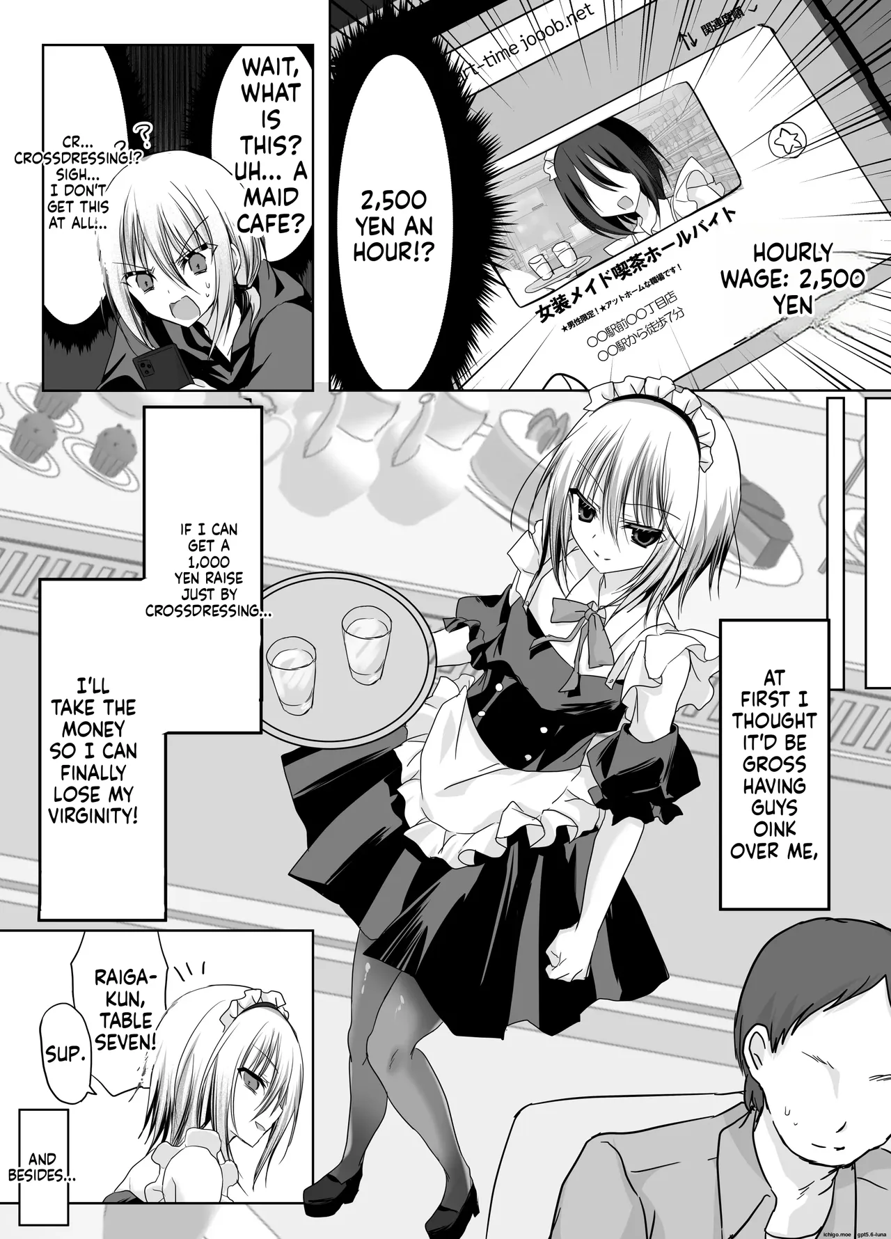 A Humiliating Fall from Grace at the Cross-Dressing Maid Café I Used to Look Down On! page 7