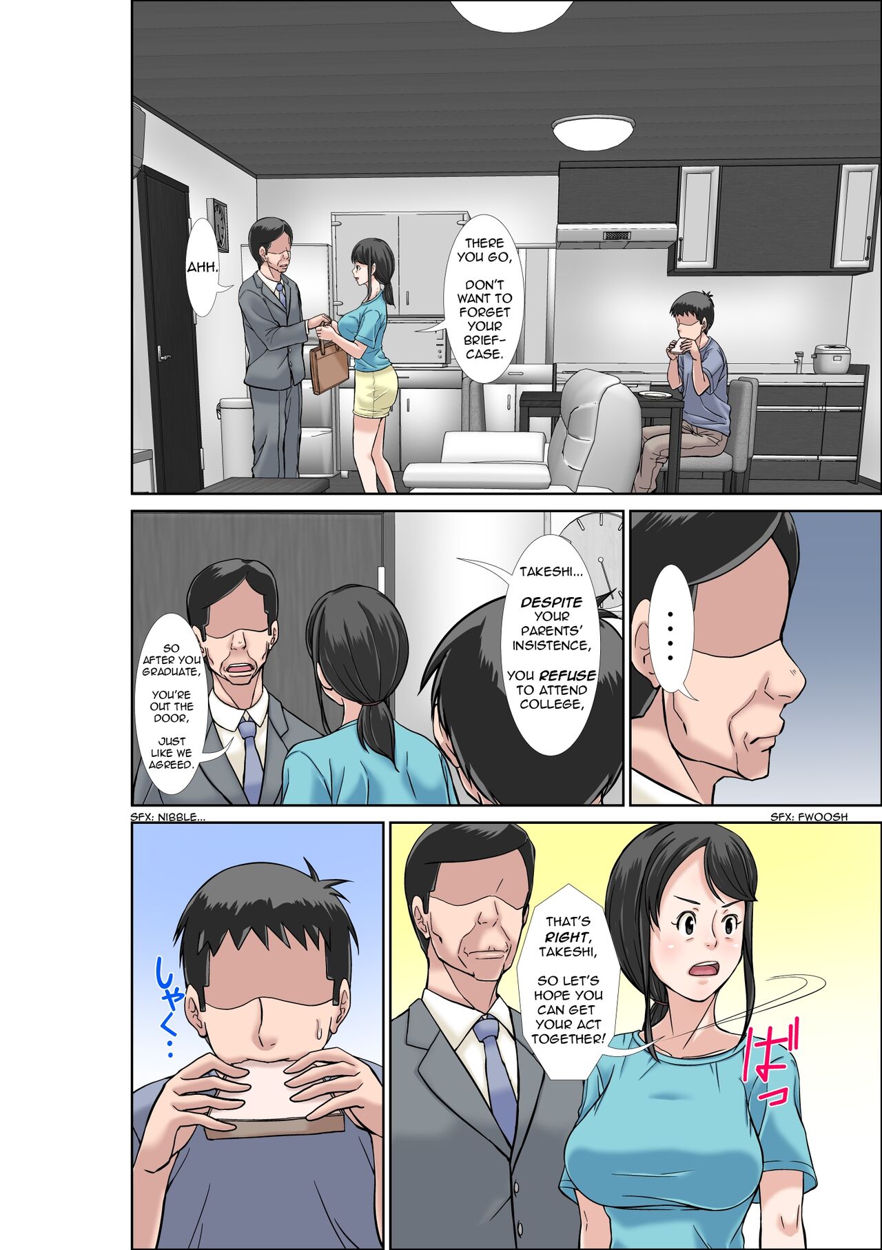A Hypersensitive Mom and Her Sister Get Fucked By Her Son page 2