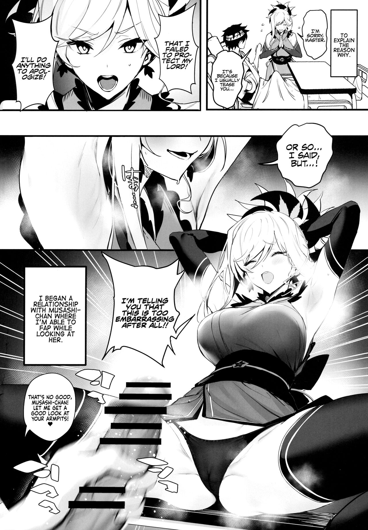 A Late-Blooming Musashi-chan in Love is Defeated by Nipple Torture and Lovey-Dovey Sex page 4