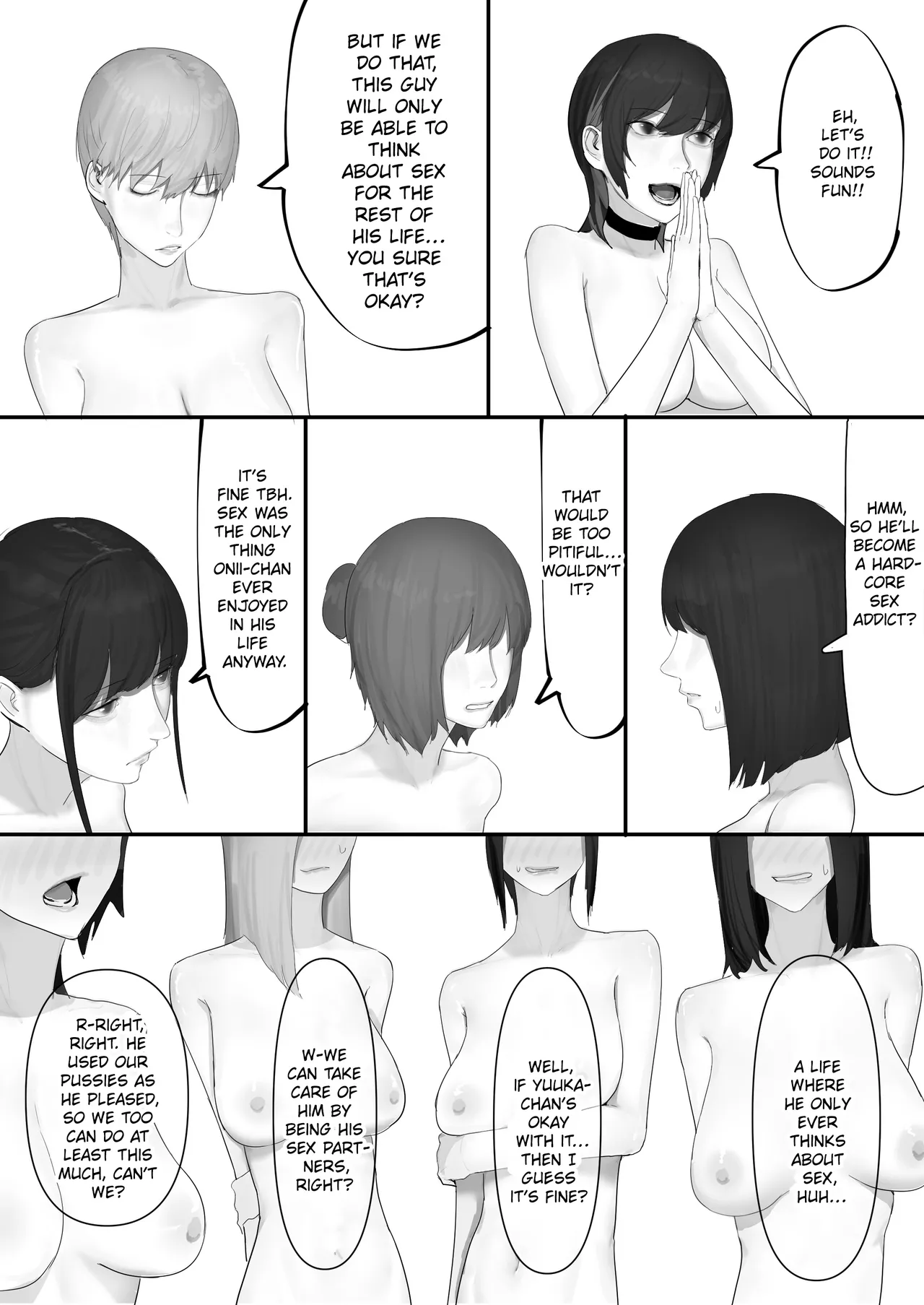A Loser Introvert Gets Dragged by His Little Sister to a School Trip Bathhouse With Nothing but High School Girls and Ends up in a Bareback 18-Girl Harem Orgy!! page 180