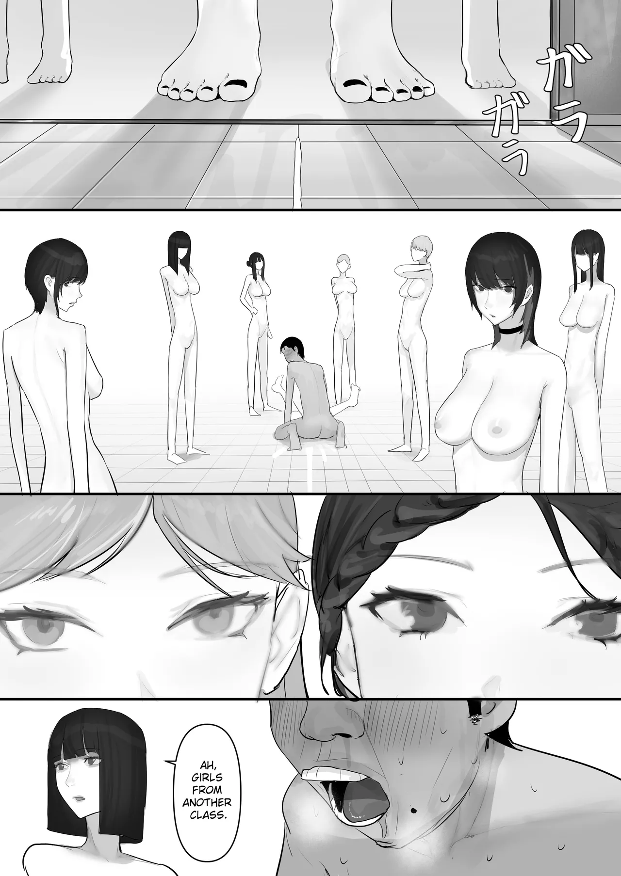 A Loser Introvert Gets Dragged by His Little Sister to a School Trip Bathhouse With Nothing but High School Girls and Ends up in a Bareback 18-Girl Harem Orgy!! page 246