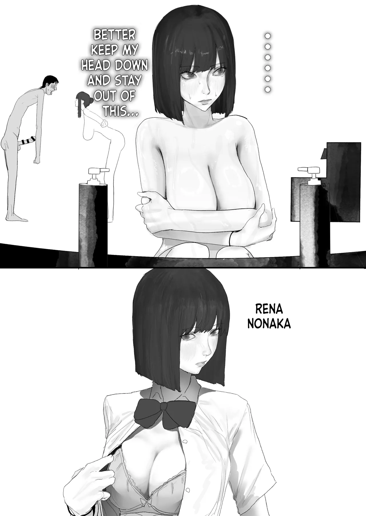 A Loser Introvert Gets Dragged by His Little Sister to a School Trip Bathhouse With Nothing but High School Girls and Ends up in a Bareback 18-Girl Harem Orgy!! page 58