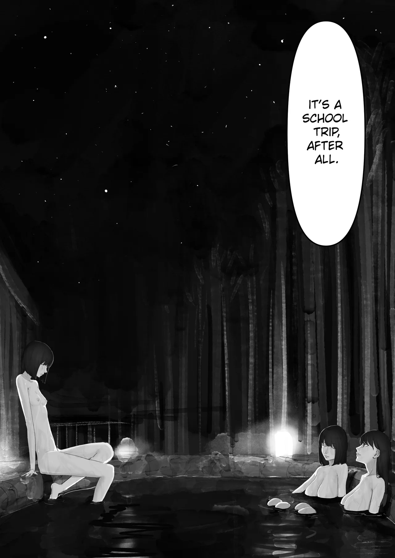 A Loser Introvert Gets Dragged by His Little Sister to a School Trip Bathhouse With Nothing but High School Girls and Ends up in a Bareback 18-Girl Harem Orgy!! page 63