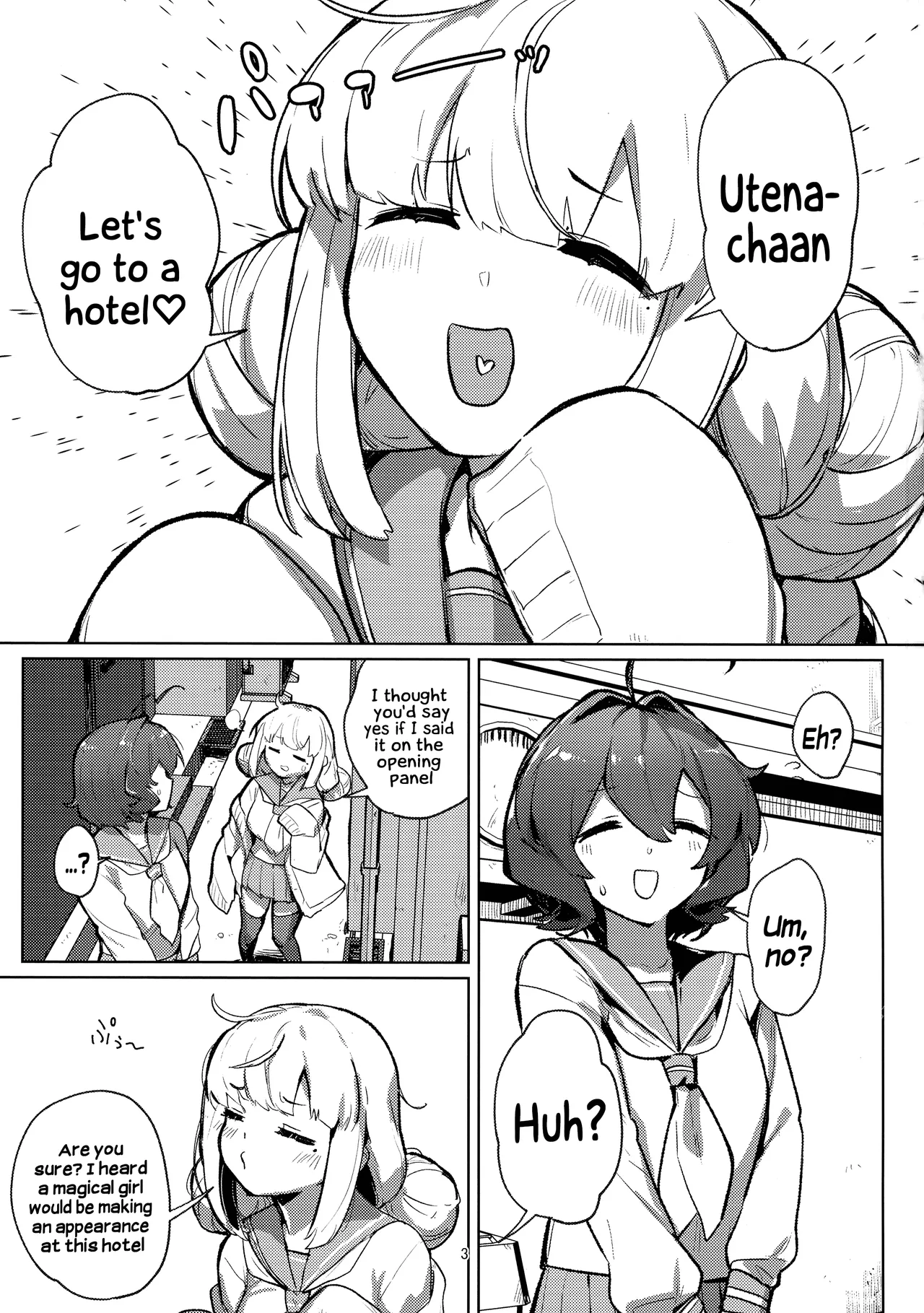 A Magical Girl at the "Aahn!" Hotel page 3