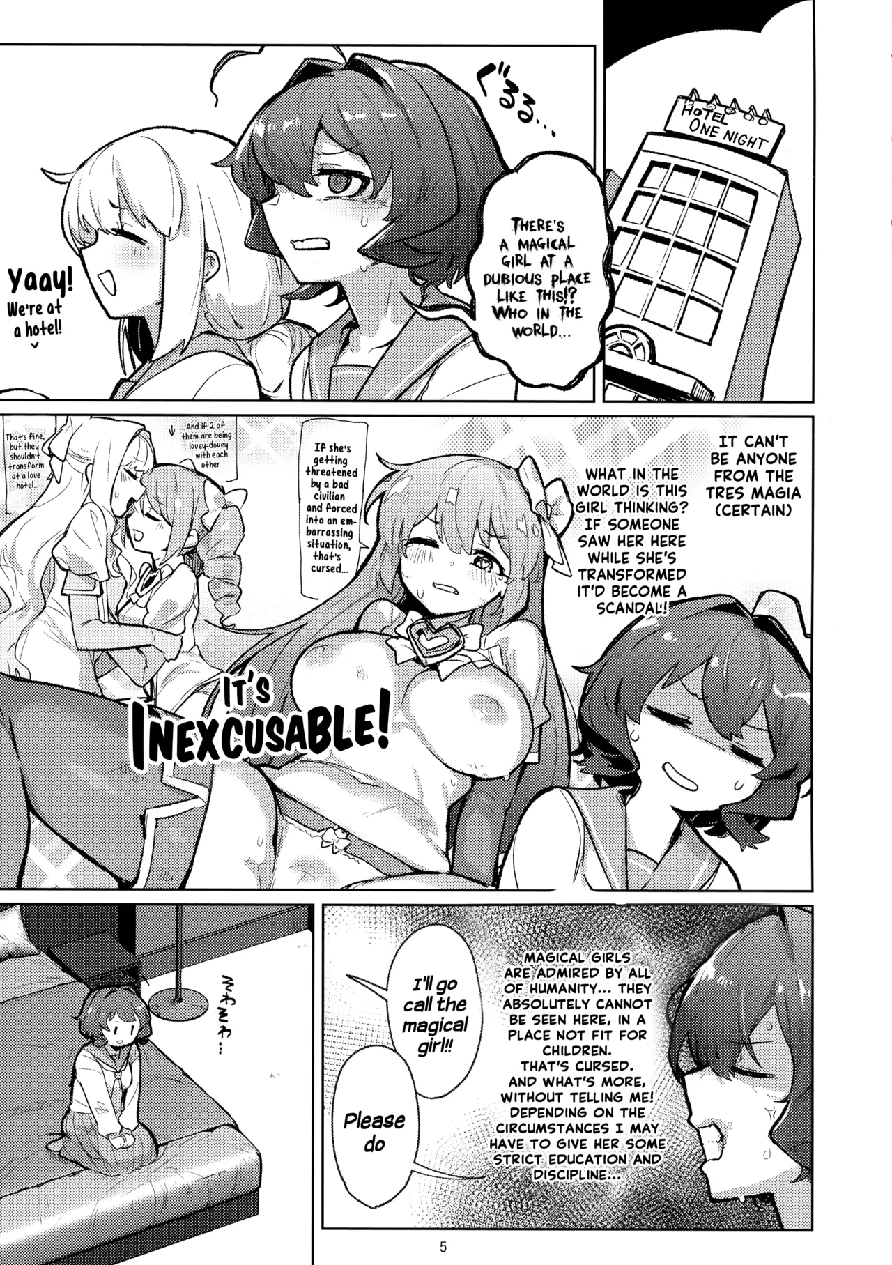 A Magical Girl at the "Aahn!" Hotel page 5