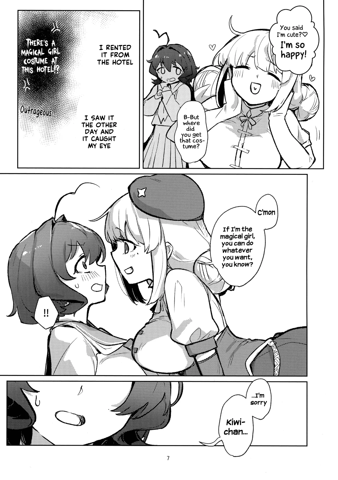 A Magical Girl at the "Aahn!" Hotel page 7