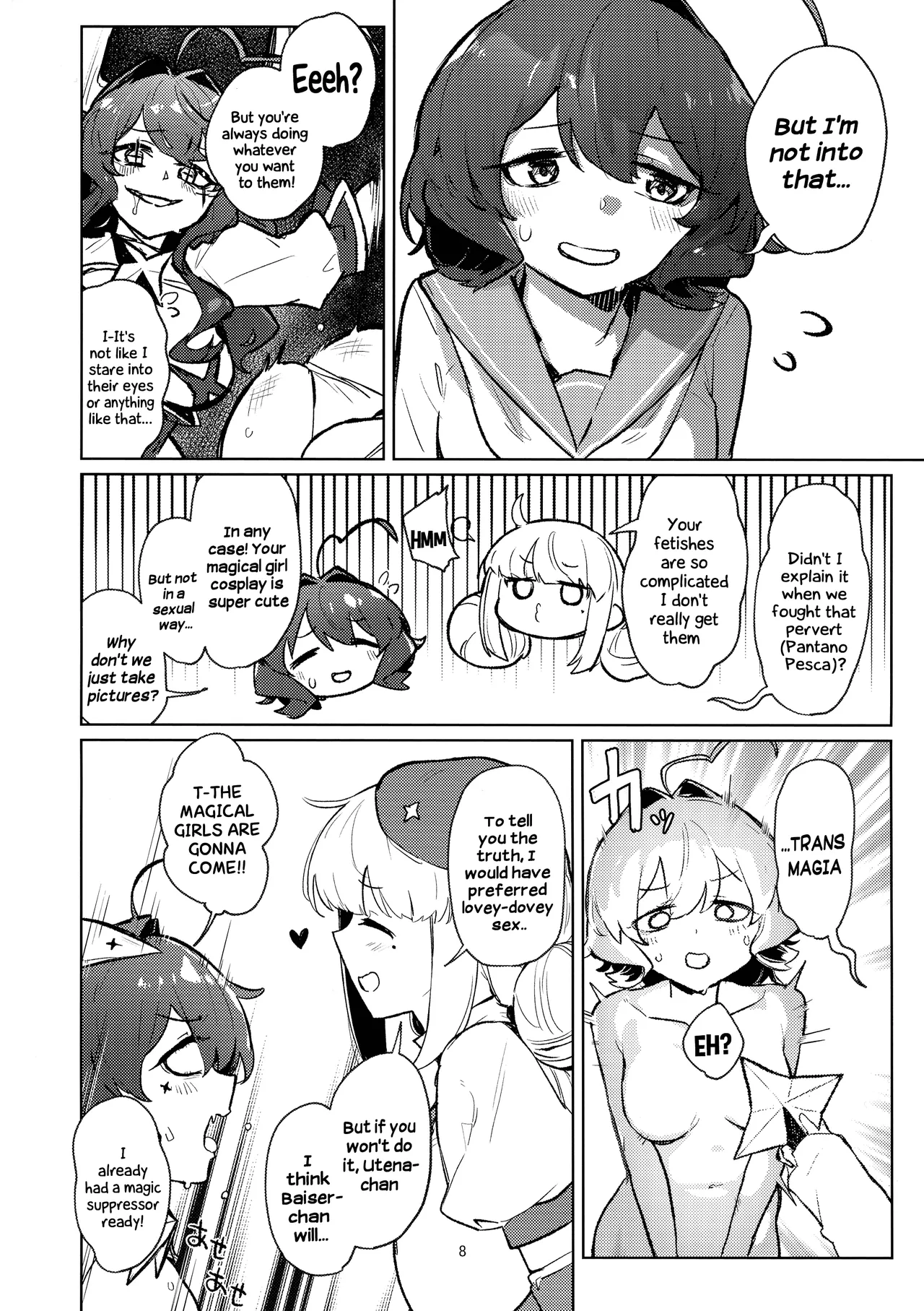 A Magical Girl at the "Aahn!" Hotel page 8