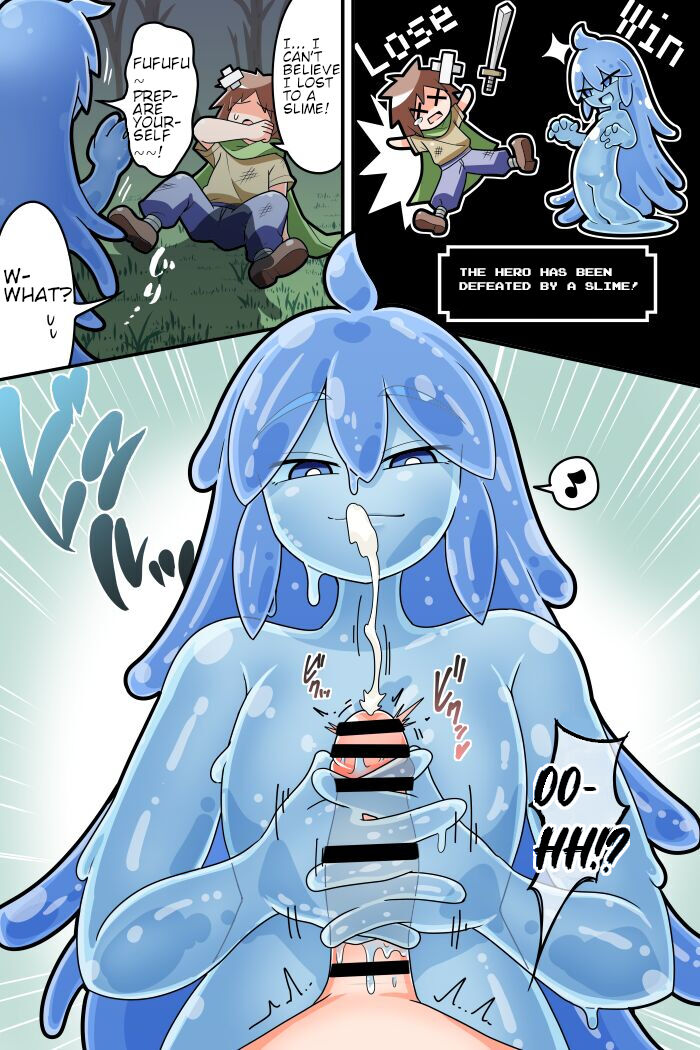 A Manga About Losing to a Titfucking, Sperm Extracting Slime page 1