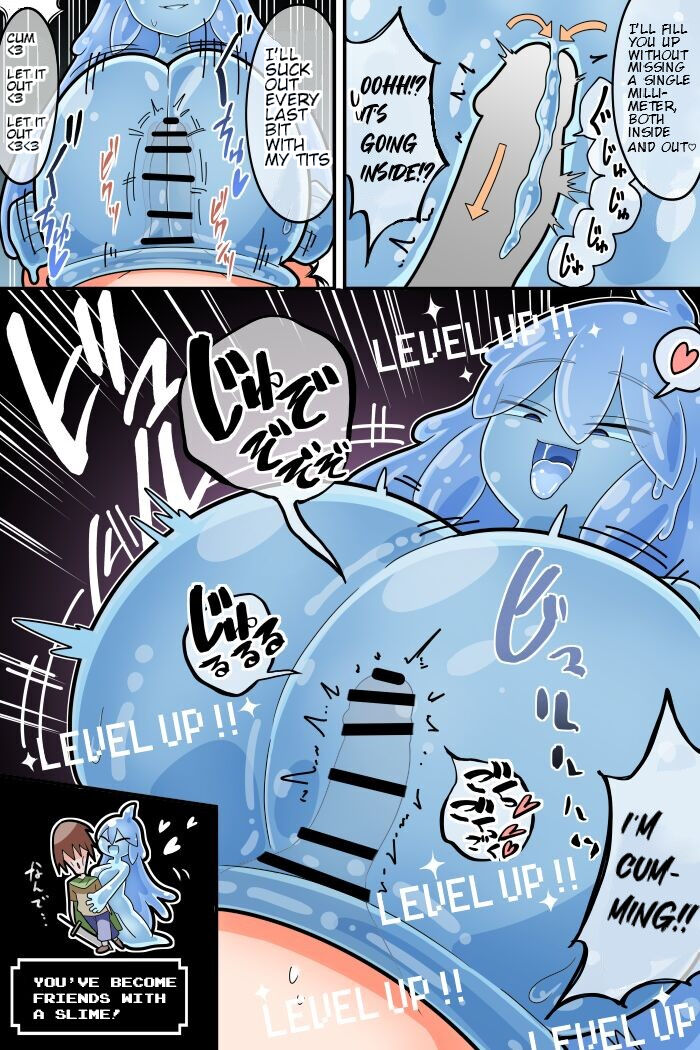 A Manga About Losing to a Titfucking, Sperm Extracting Slime page 4