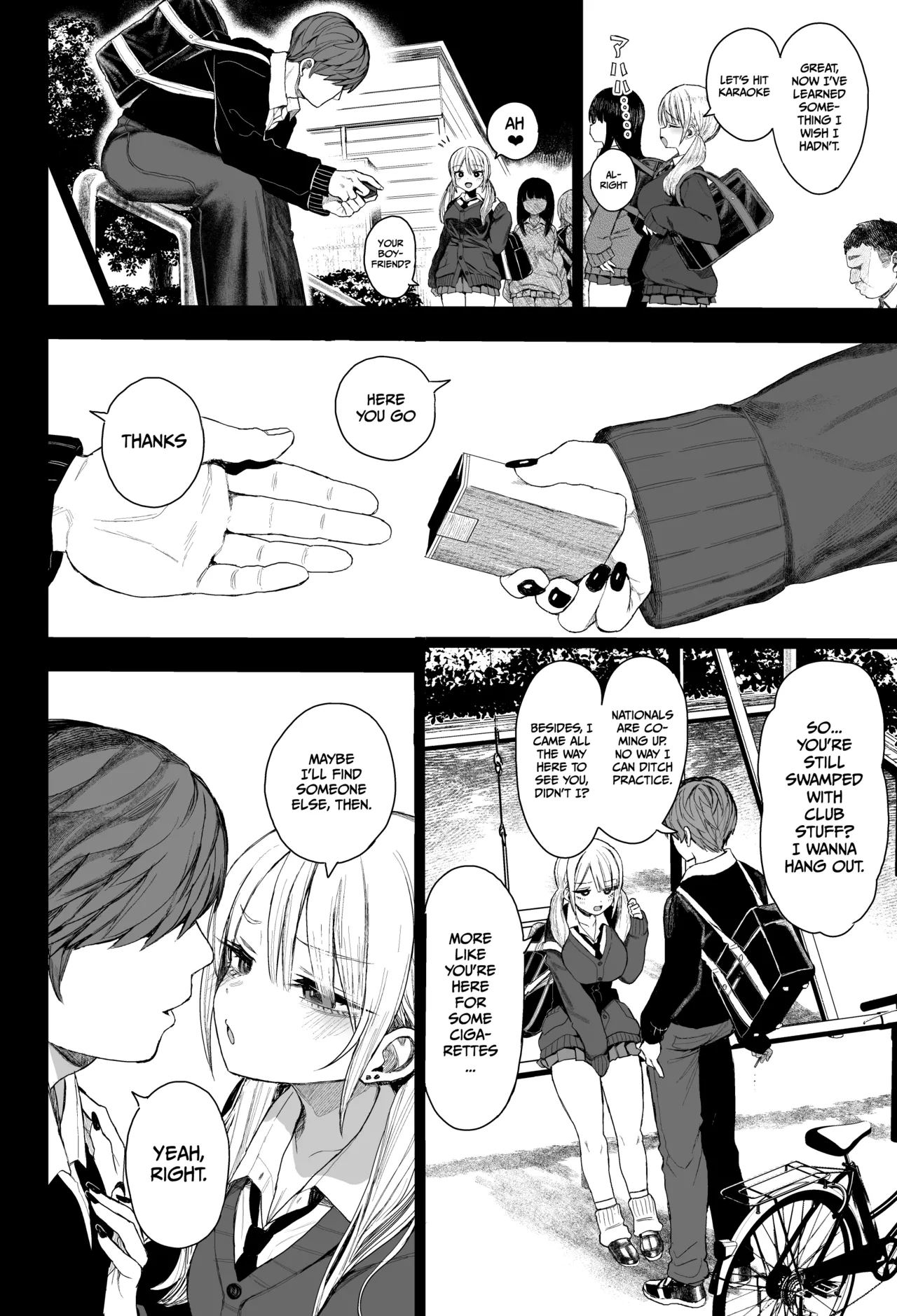 A mischievous gyaru gets disciplined page 9
