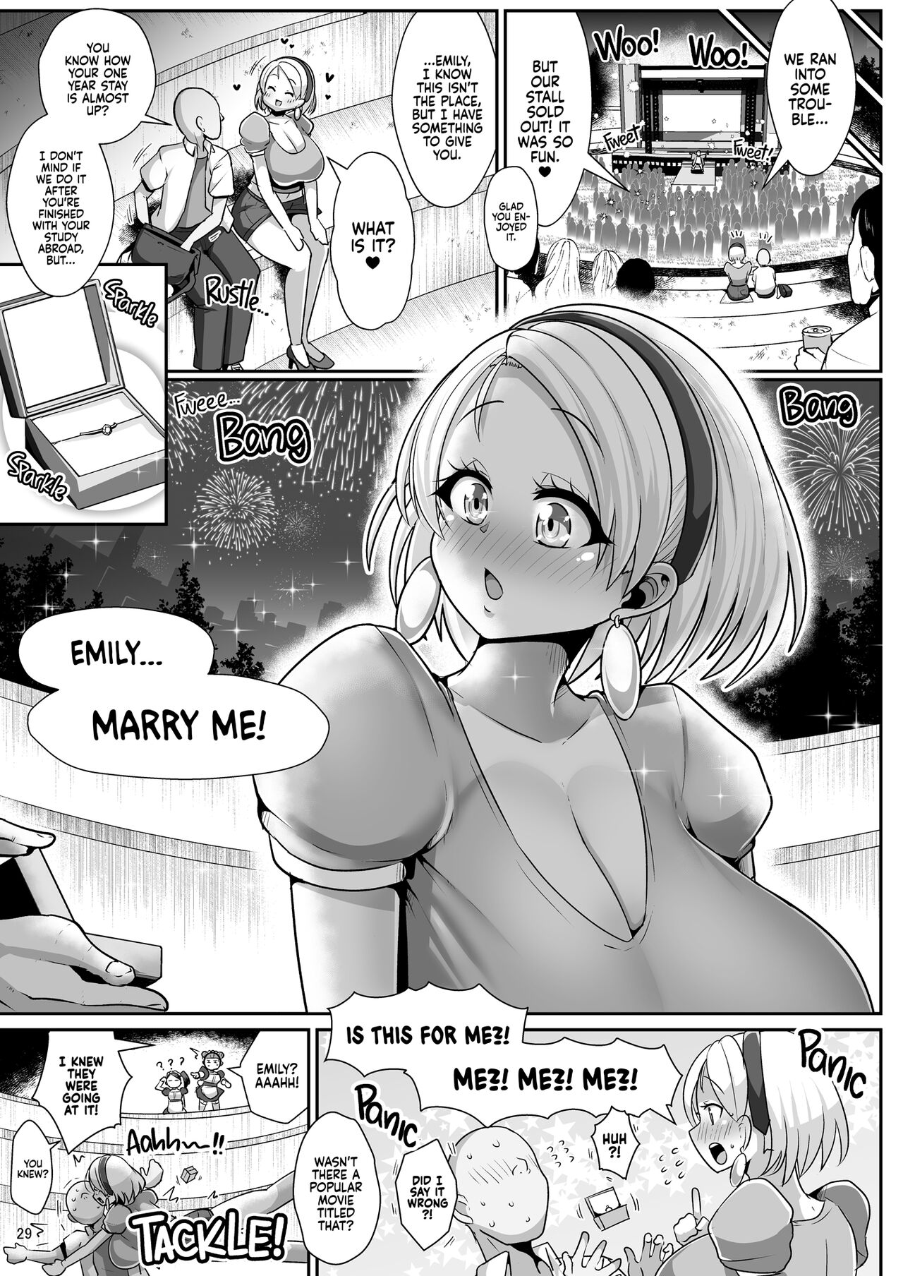 A Nymphomaniac Blonde Exchange Student with Gigantic Tits Moved in Next Door!! 3 page 31