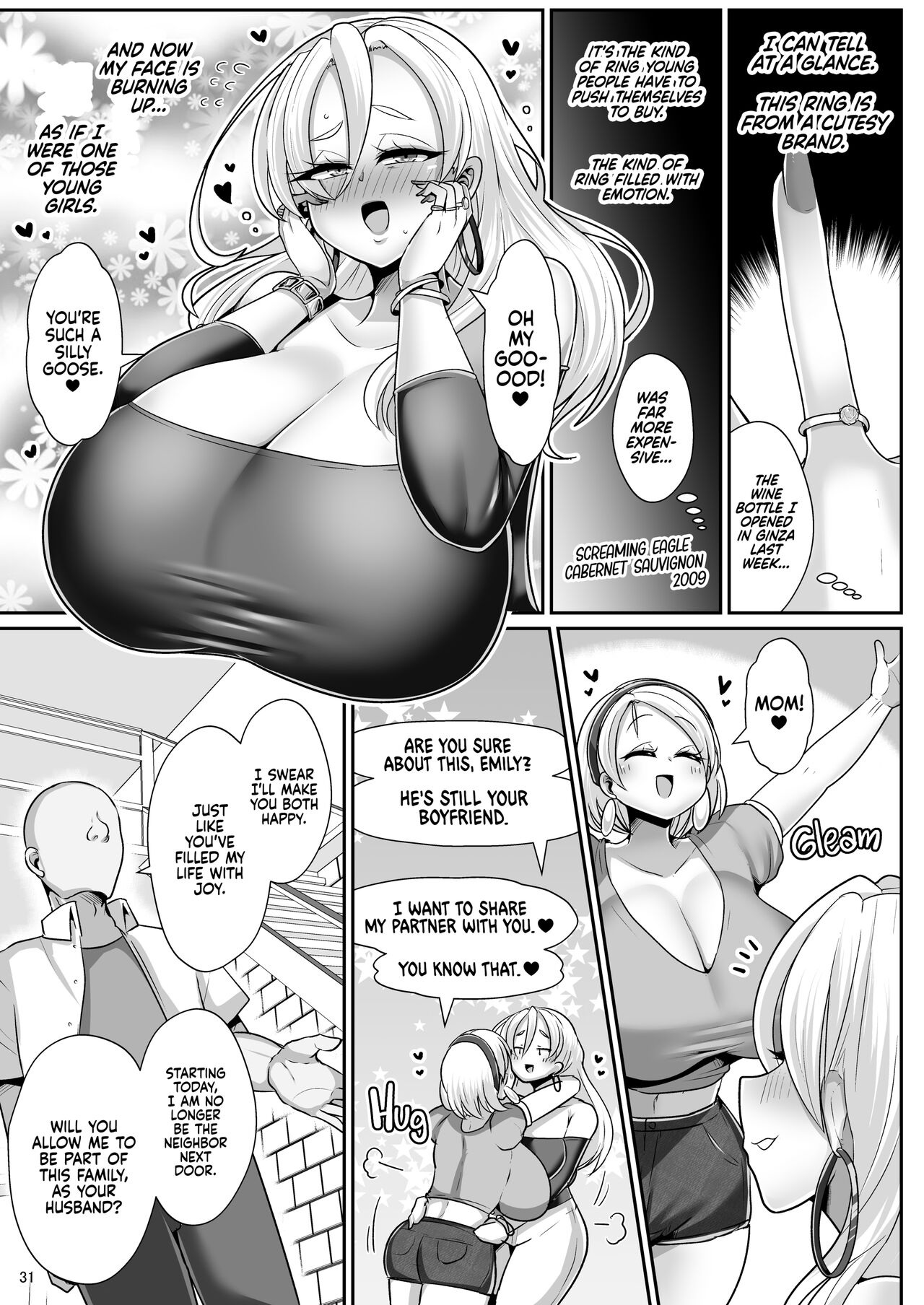 A Nymphomaniac Blonde Exchange Student with Gigantic Tits Moved in Next Door!! 3 page 32