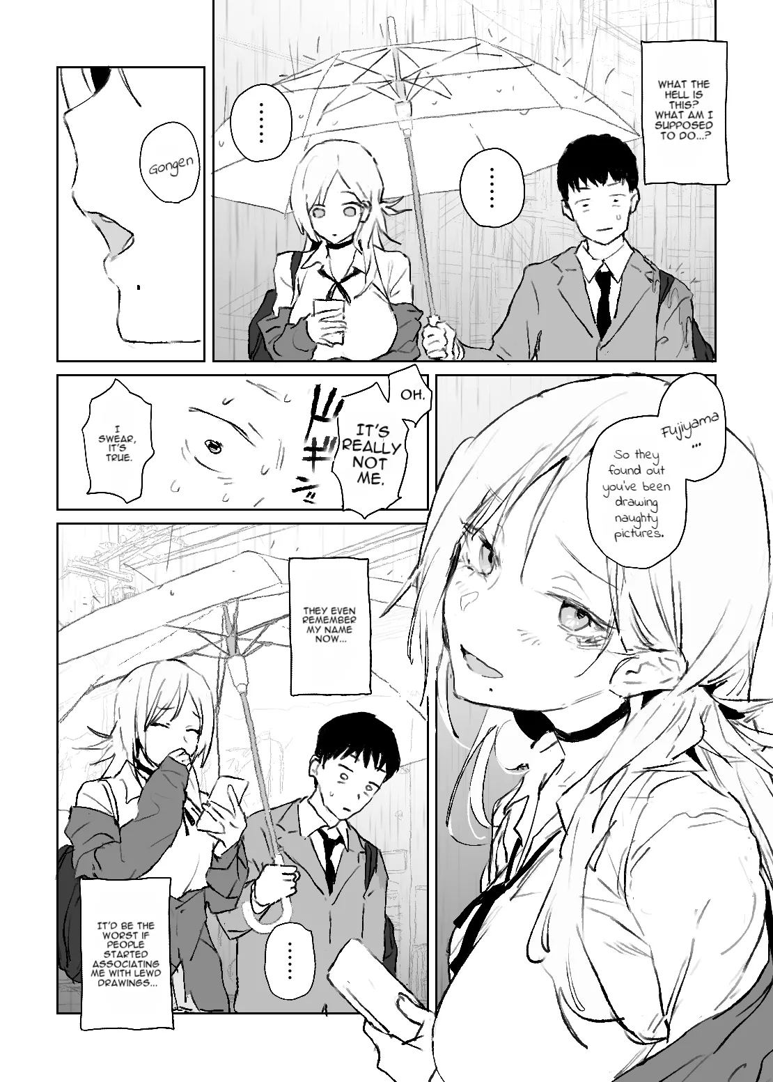 A Secret Sketch Session with My Favorite Gyaru page 16