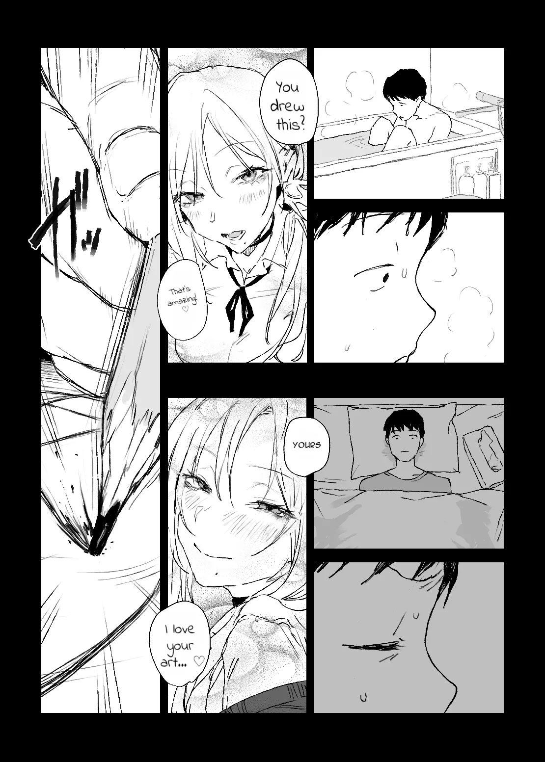 A Secret Sketch Session with My Favorite Gyaru page 9