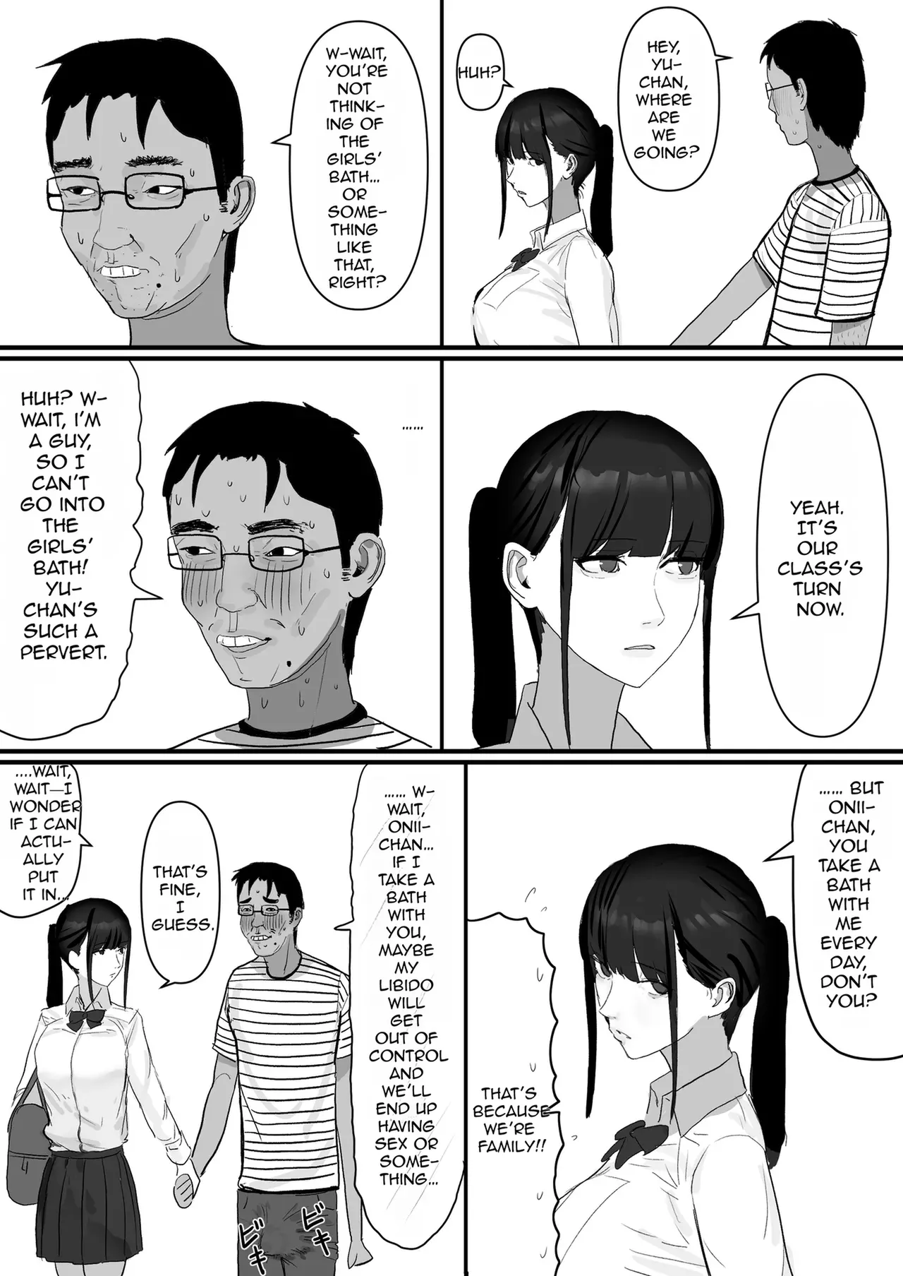A shy, nerdy guy gets dragged by his little sister to a school trip page 26