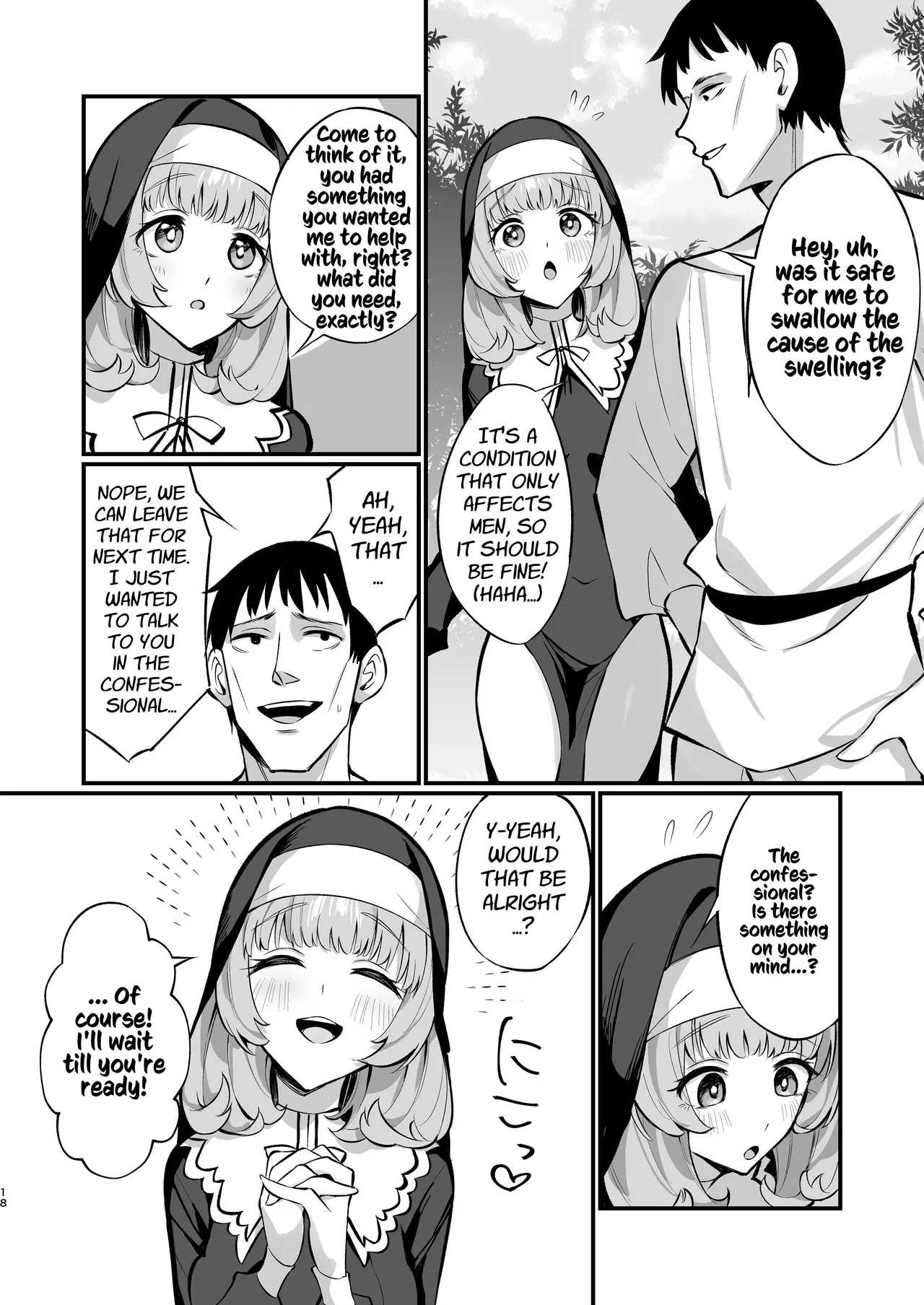 A Sister's Absolute Defeat: Until an Innocent Nun Enters Heat and Indulges in Passionate Mating Sex page 18