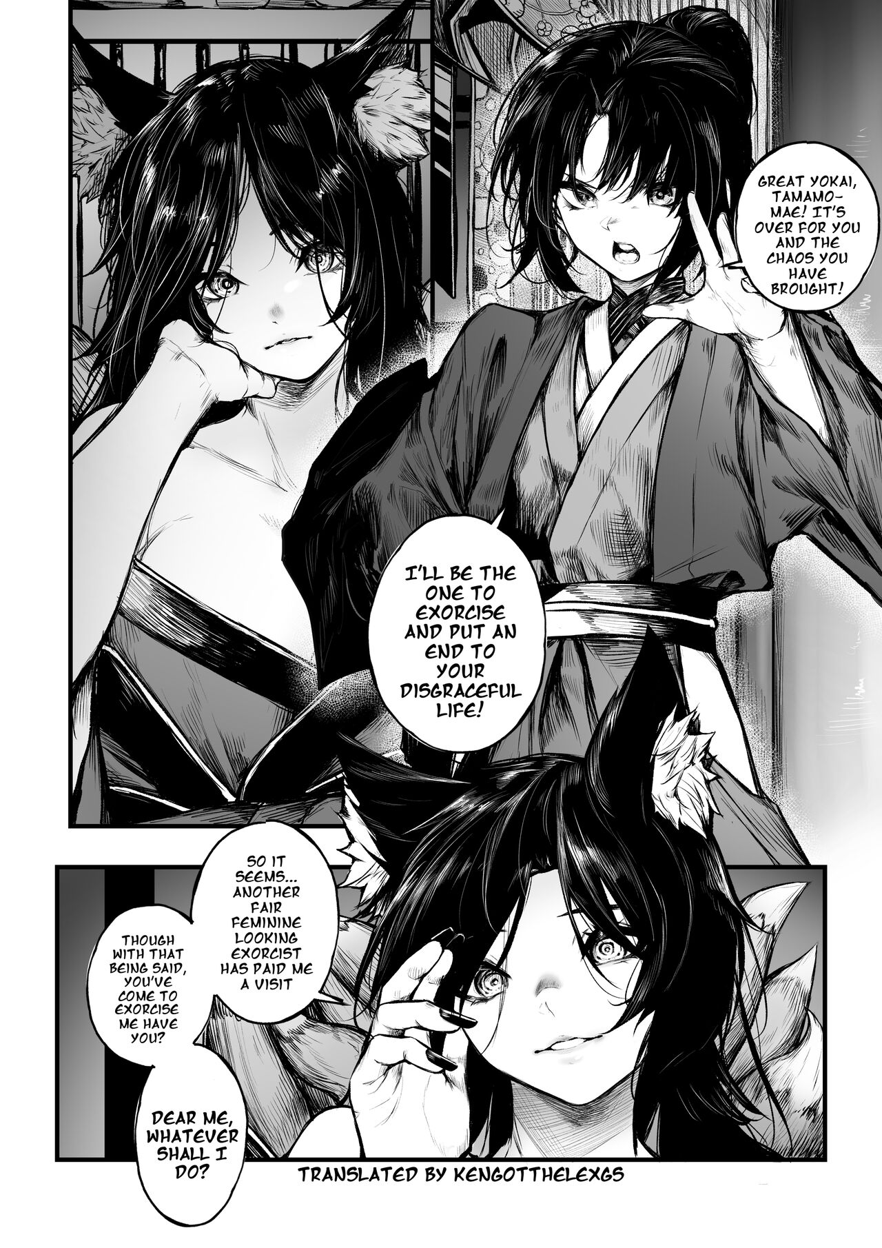 A Story about a Boy Exorcist who Loses to a Fox Spirit page 1
