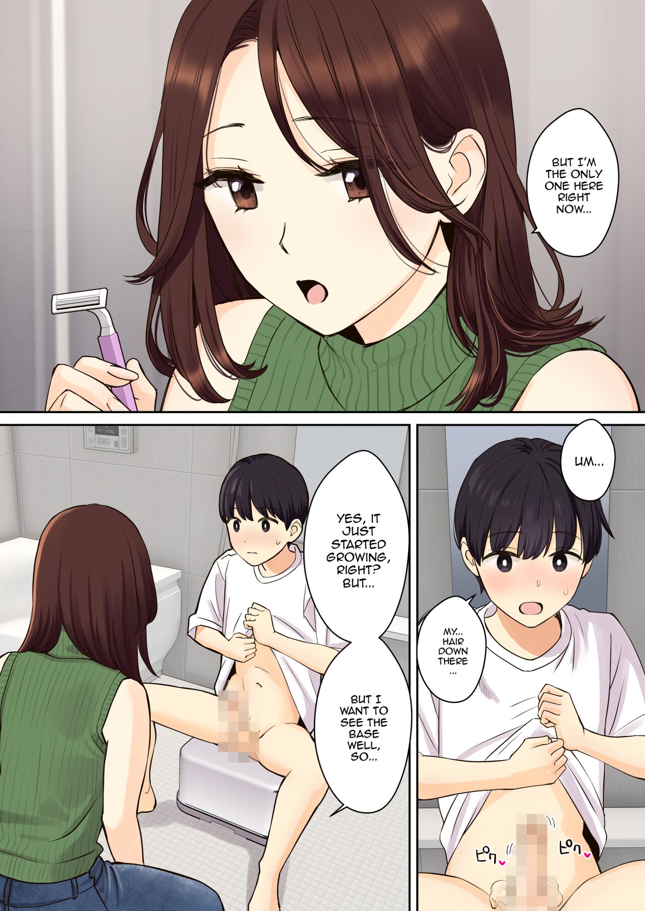 A Story About a Boy Getting His Virginity Stolen by His (Girl) Friend's Mom 2 page 6