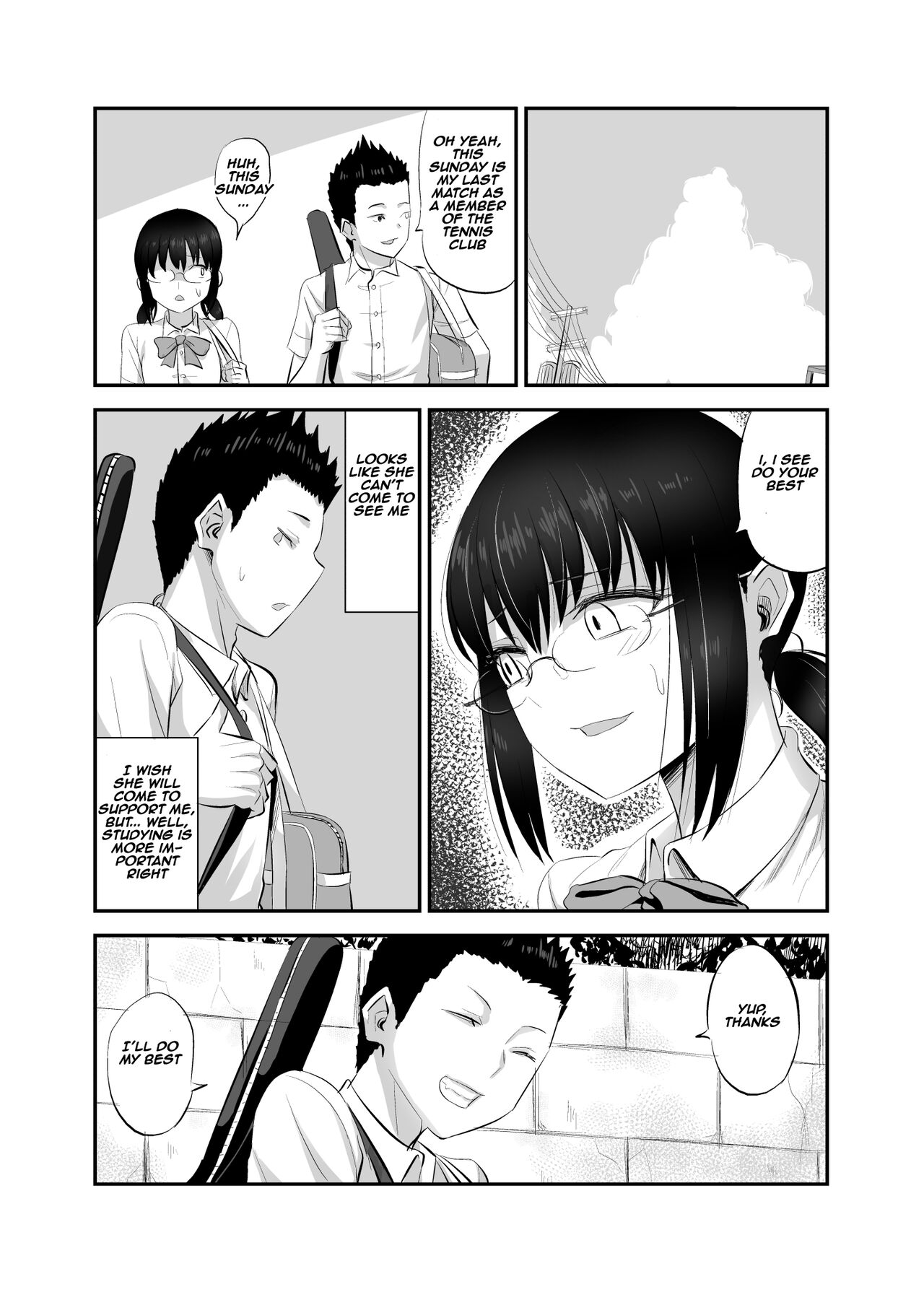 A story about a plain and serious childhood friend who was toyed with by the delinquent page 9