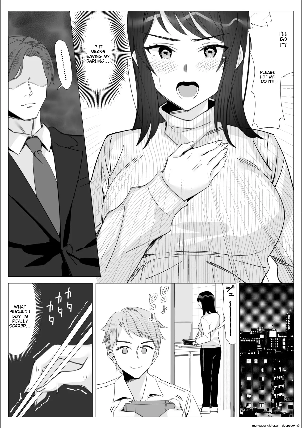 A story about a proud career woman being seduced by her bad divorced boss page 152