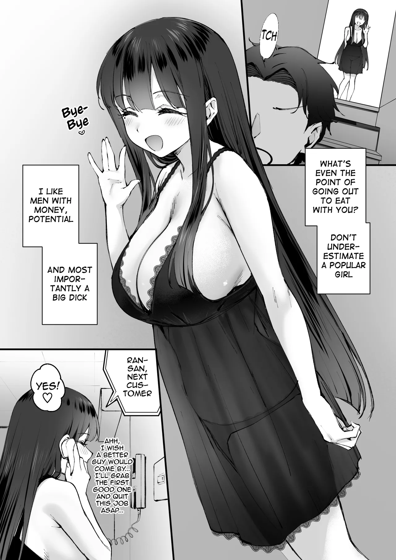 A story about a sadistic prostitute who meets her destined big dick page 9