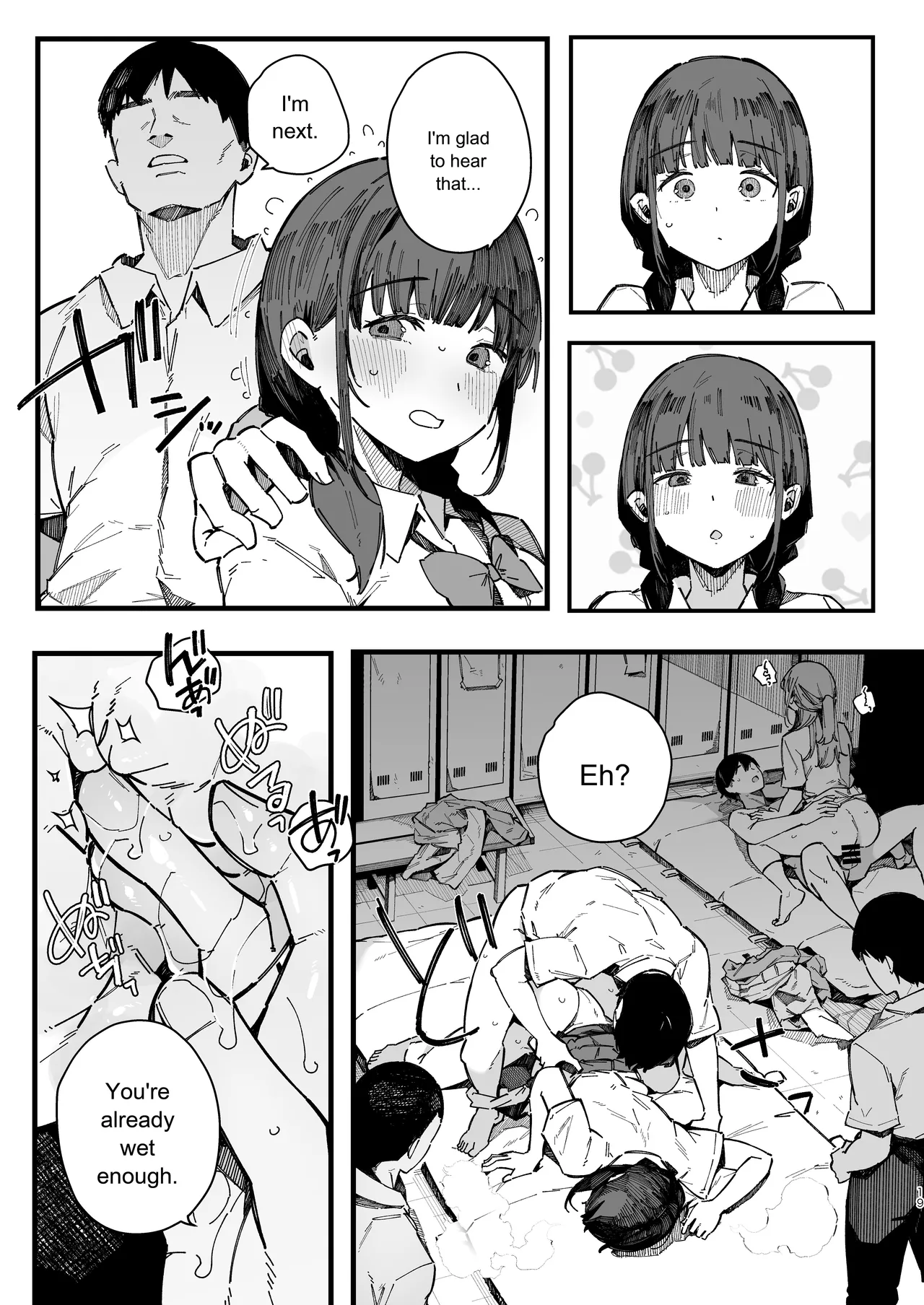 A story about a shy childhood friend who can’t say no and ends up being put in charge of handling sexual needs. page 18