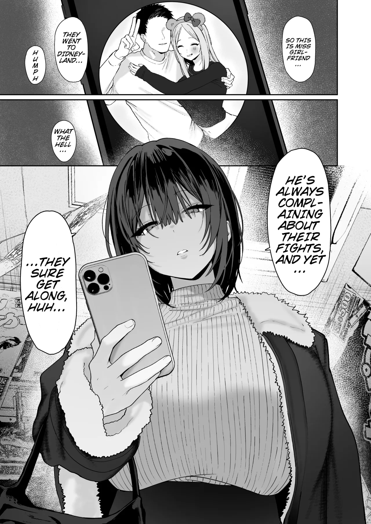 A story about having non-stop cheating sex with the kind of woman no boyfriend should be hanging around with. page 38