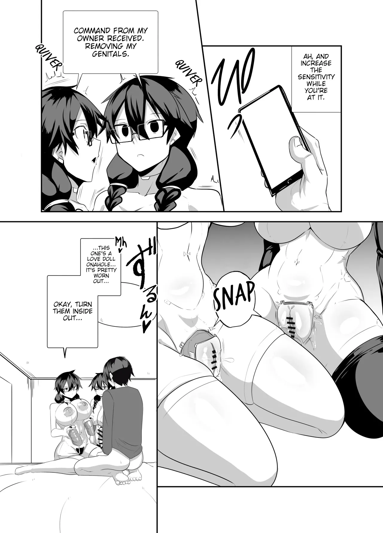 A Story About Having Pussy-Onahole Sex With Android Childhood Friends page 19