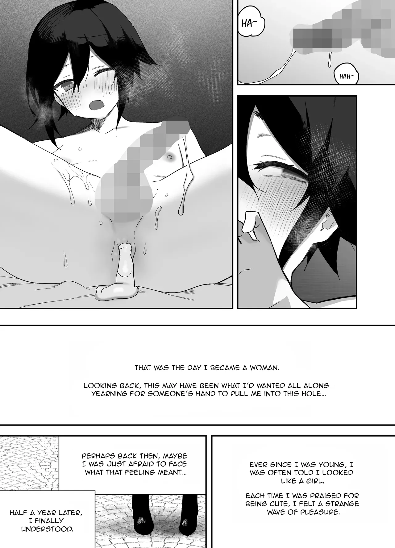 A story about how a straight guy like me gets targeted by a classmate and turned into a woman page 50