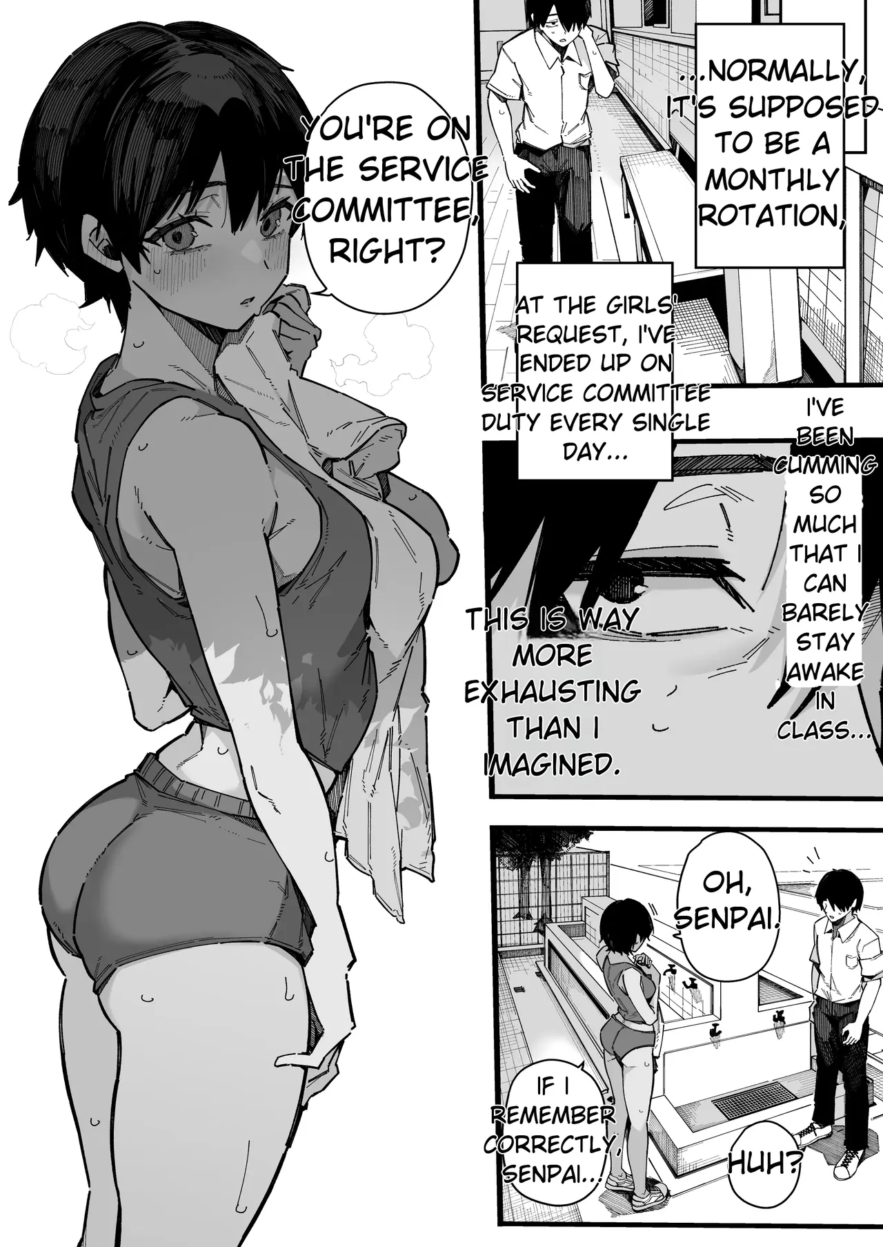 A story about how I ended up being in charge of satisfying the sexual desires of the female students at my new school. page 39